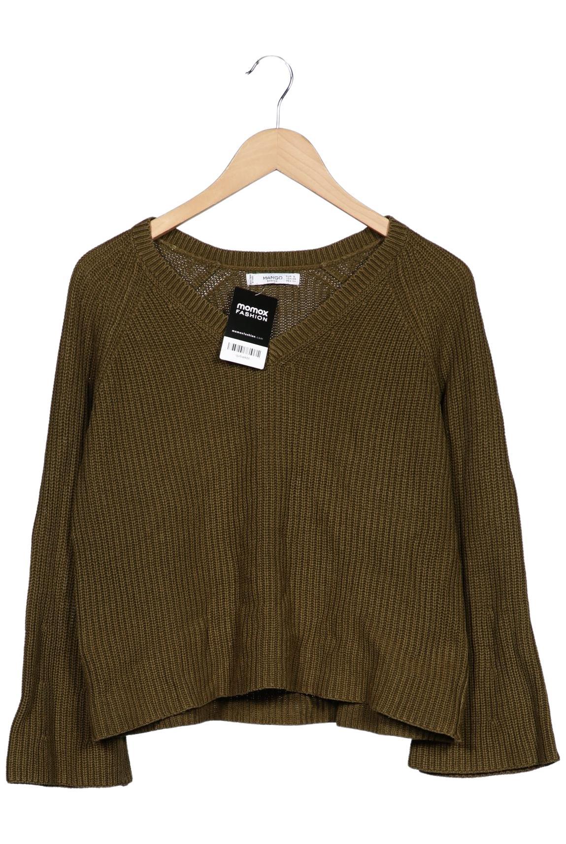 

Mango Damen Pullover, grün, Gr. 36