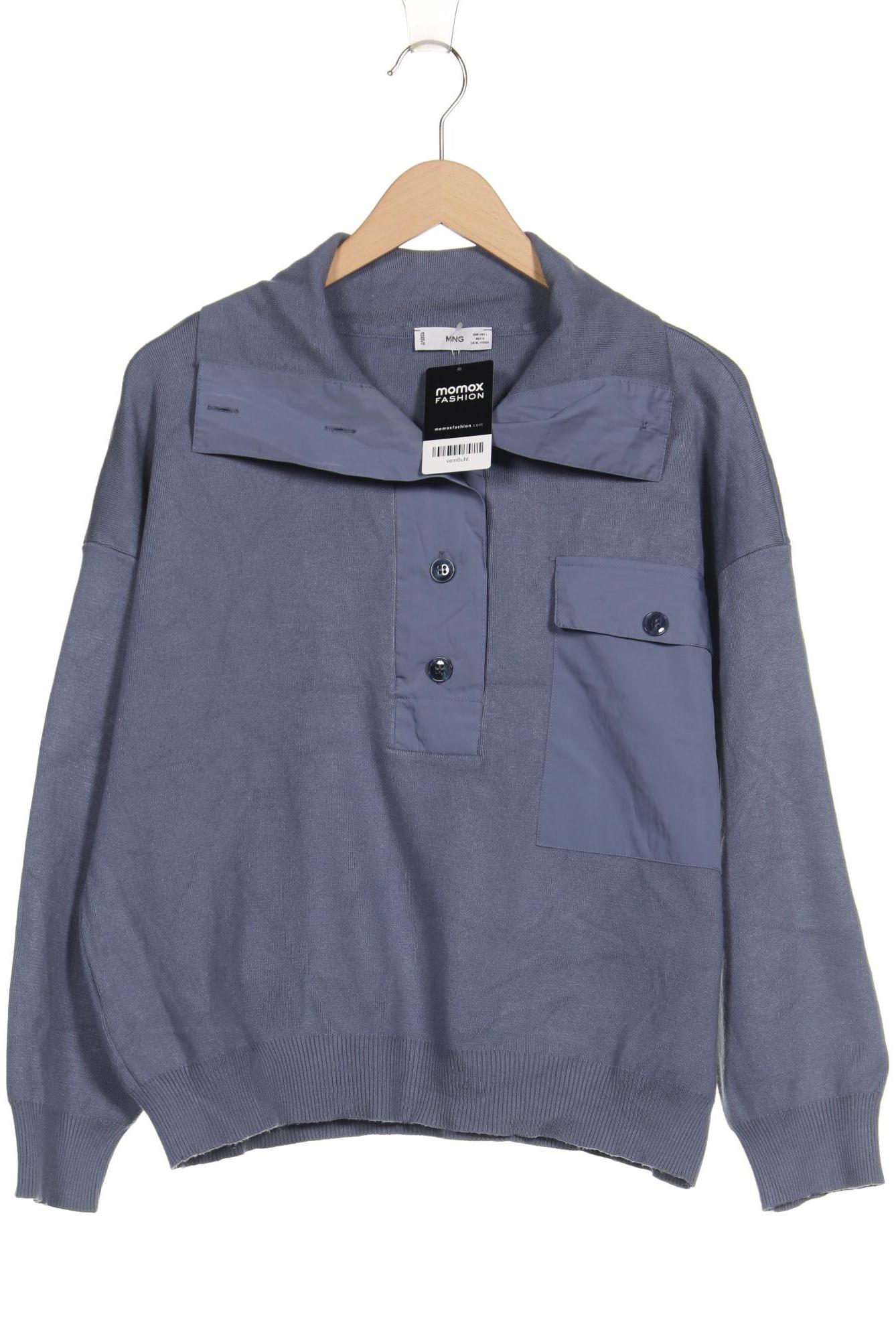 

Mango Damen Pullover, blau, Gr. 42