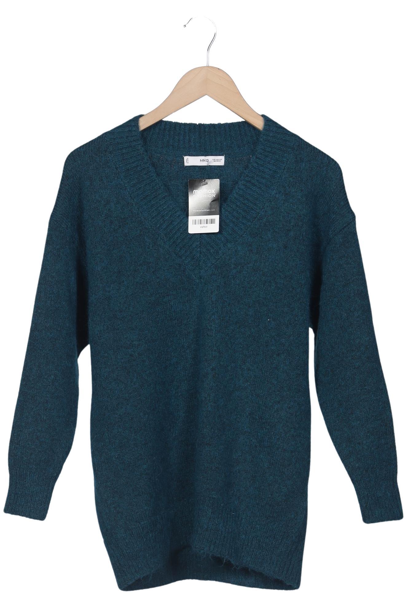 

Mango Damen Pullover, türkis, Gr. 32