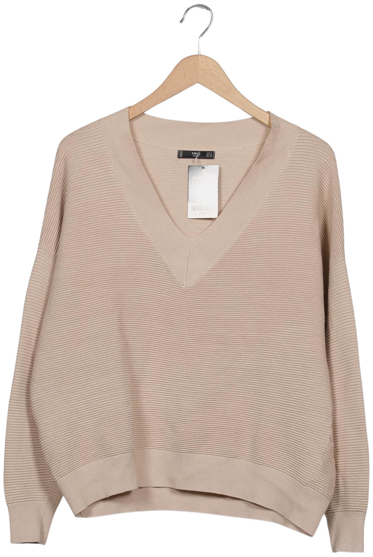 

Mango Damen Pullover, beige, Gr. 36