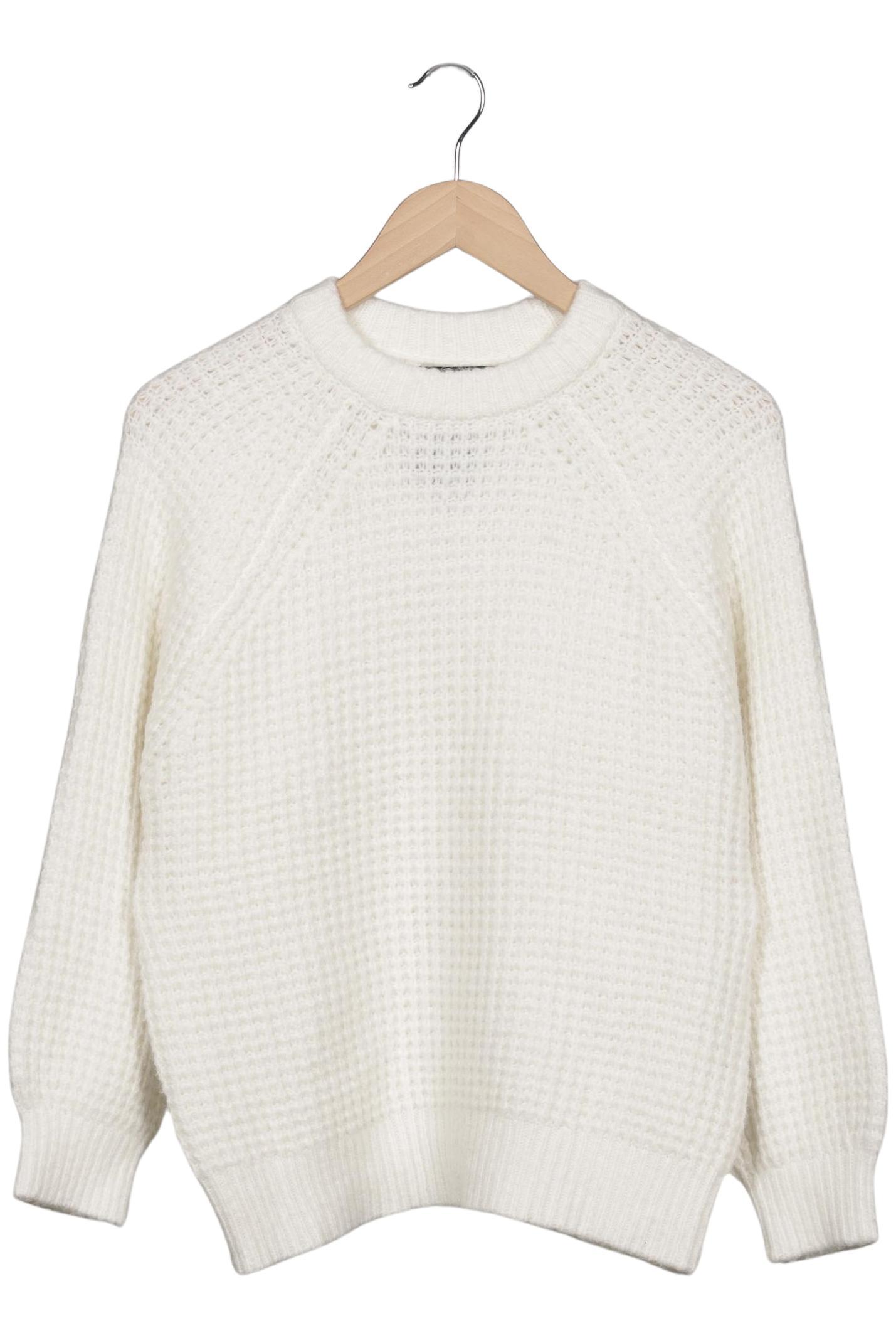 

Mango Damen Pullover, weiß, Gr. 36