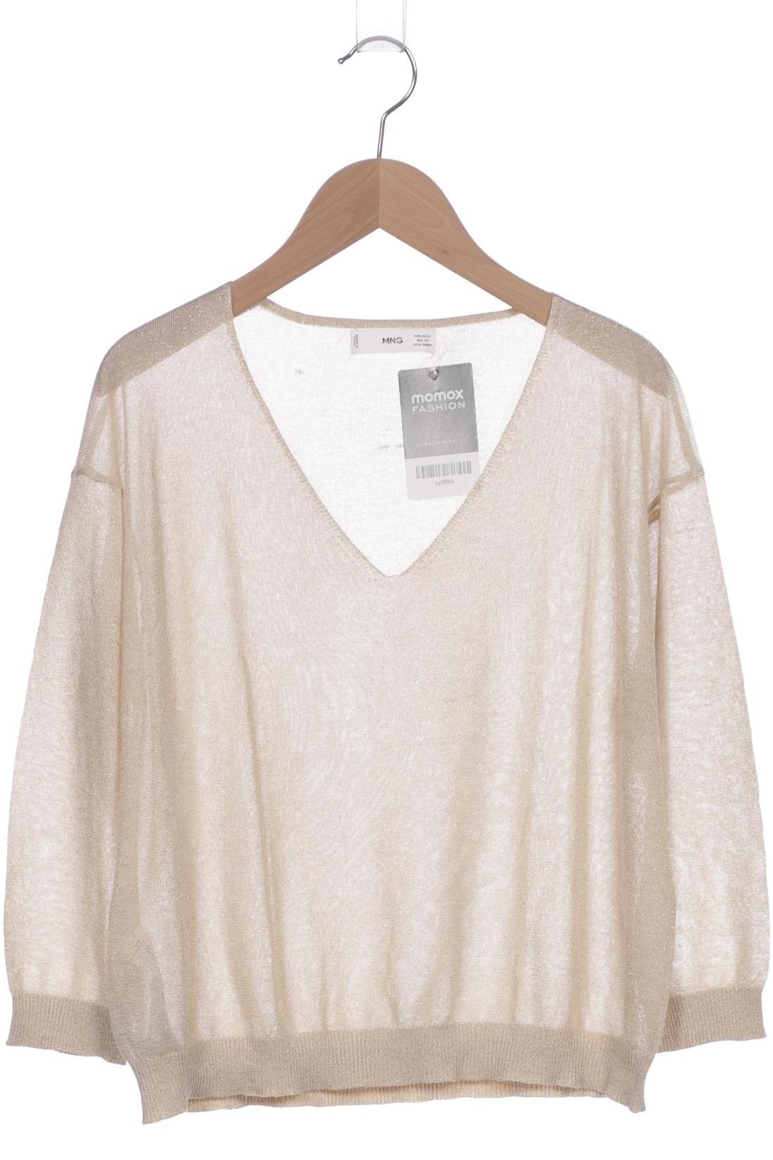 

Mango Damen Pullover, beige, Gr. 36