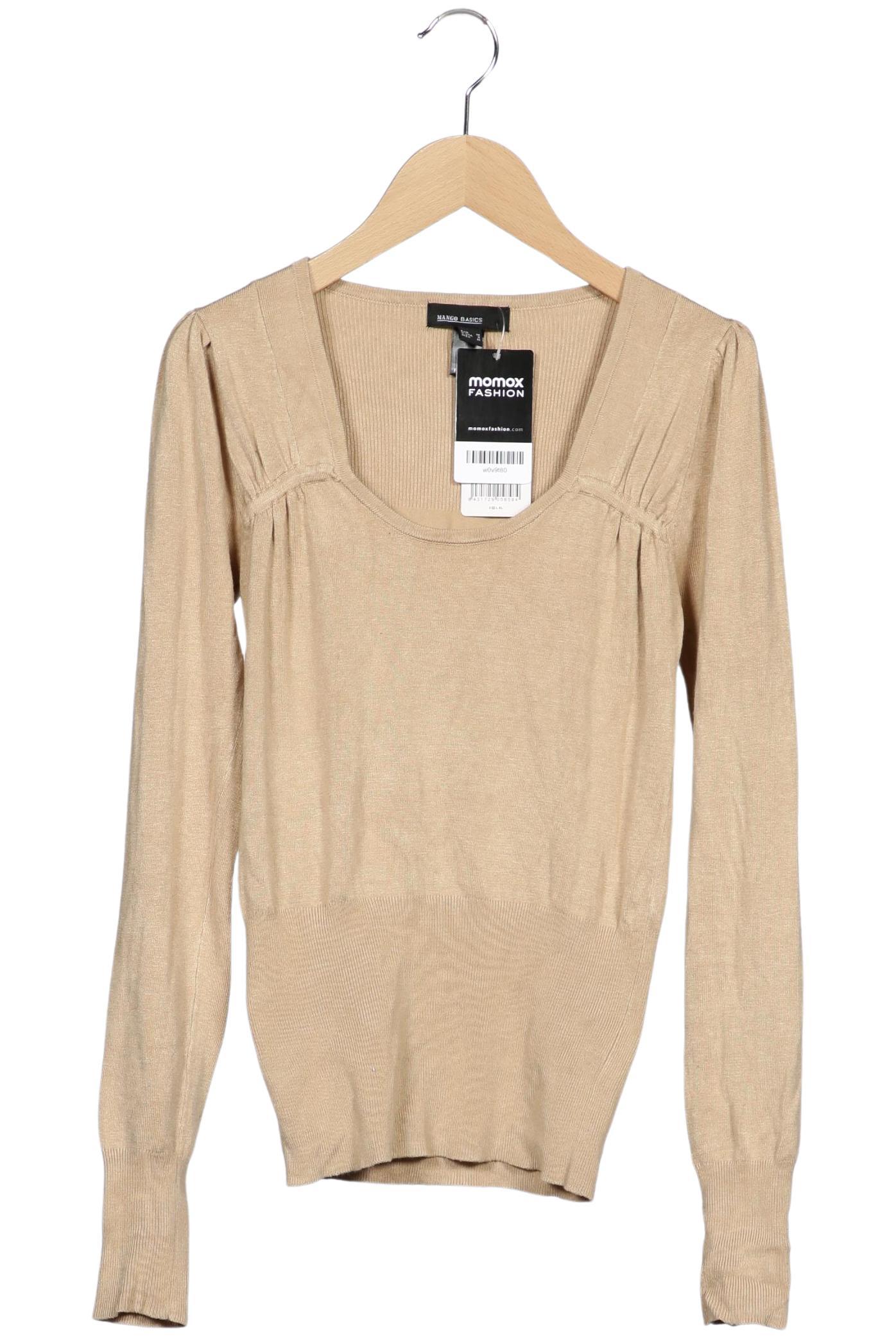 

Mango Damen Pullover, beige, Gr. 38