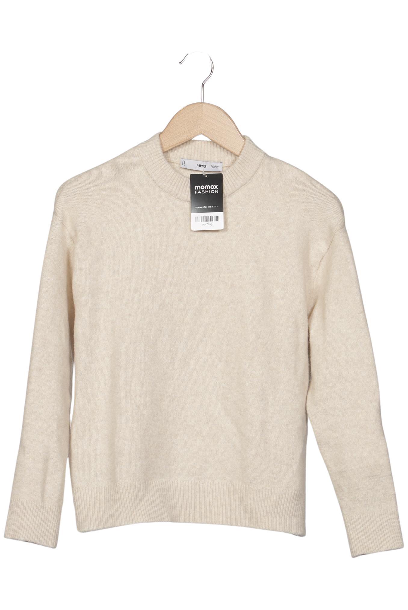 

Mango Damen Pullover, beige, Gr. 34