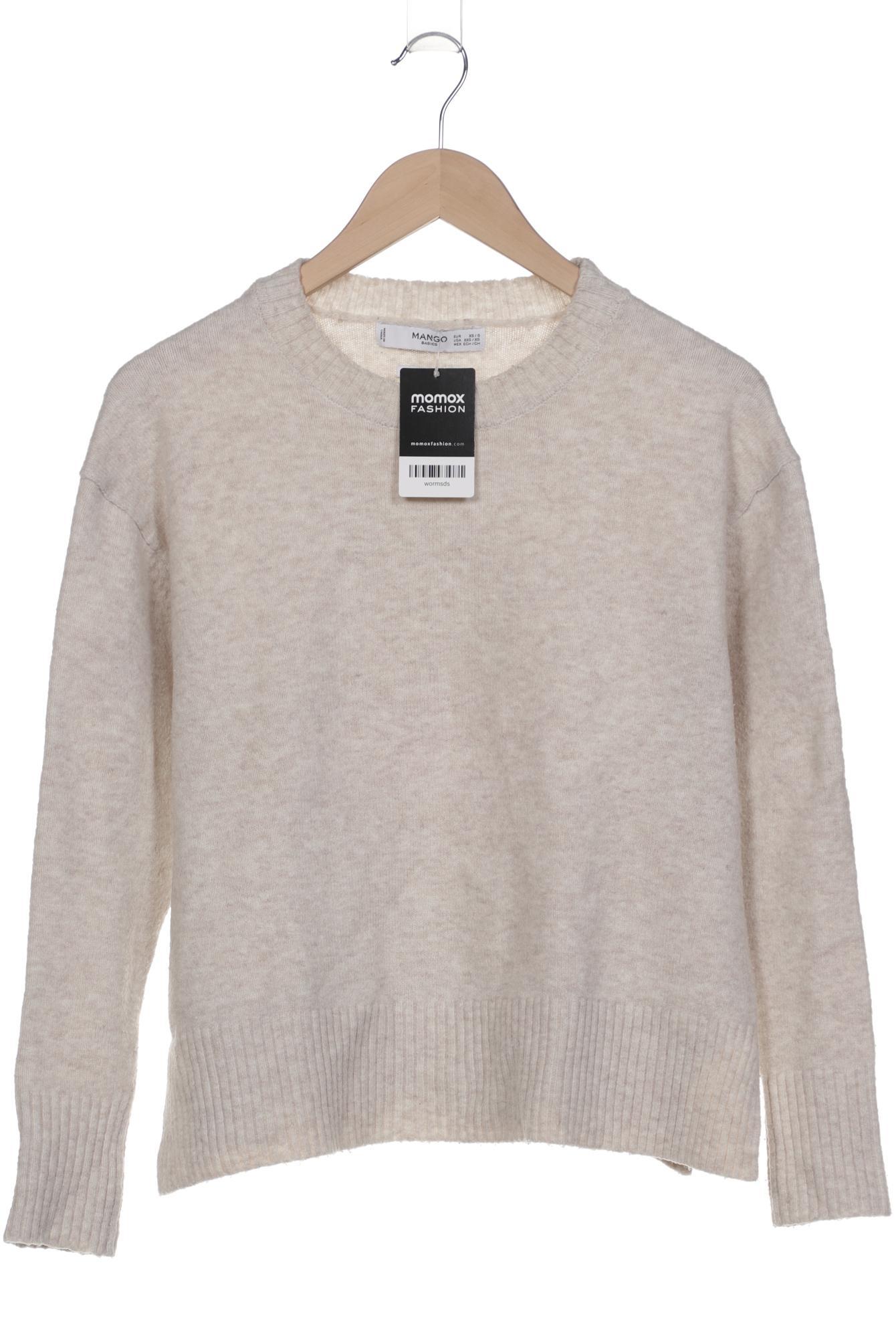 

Mango Damen Pullover, beige, Gr. 34