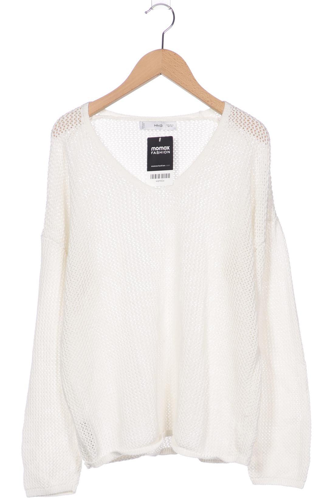 

Mango Damen Pullover, weiß, Gr. 44