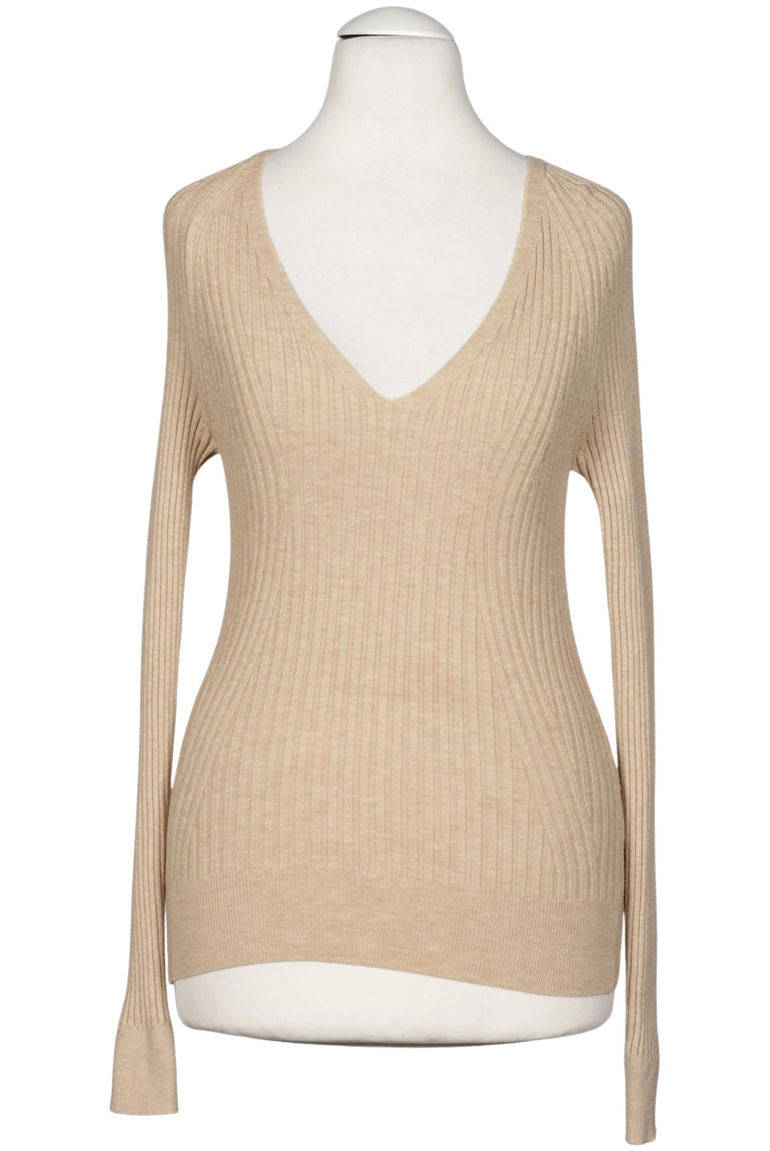 

Mango Damen Pullover, beige, Gr. 36