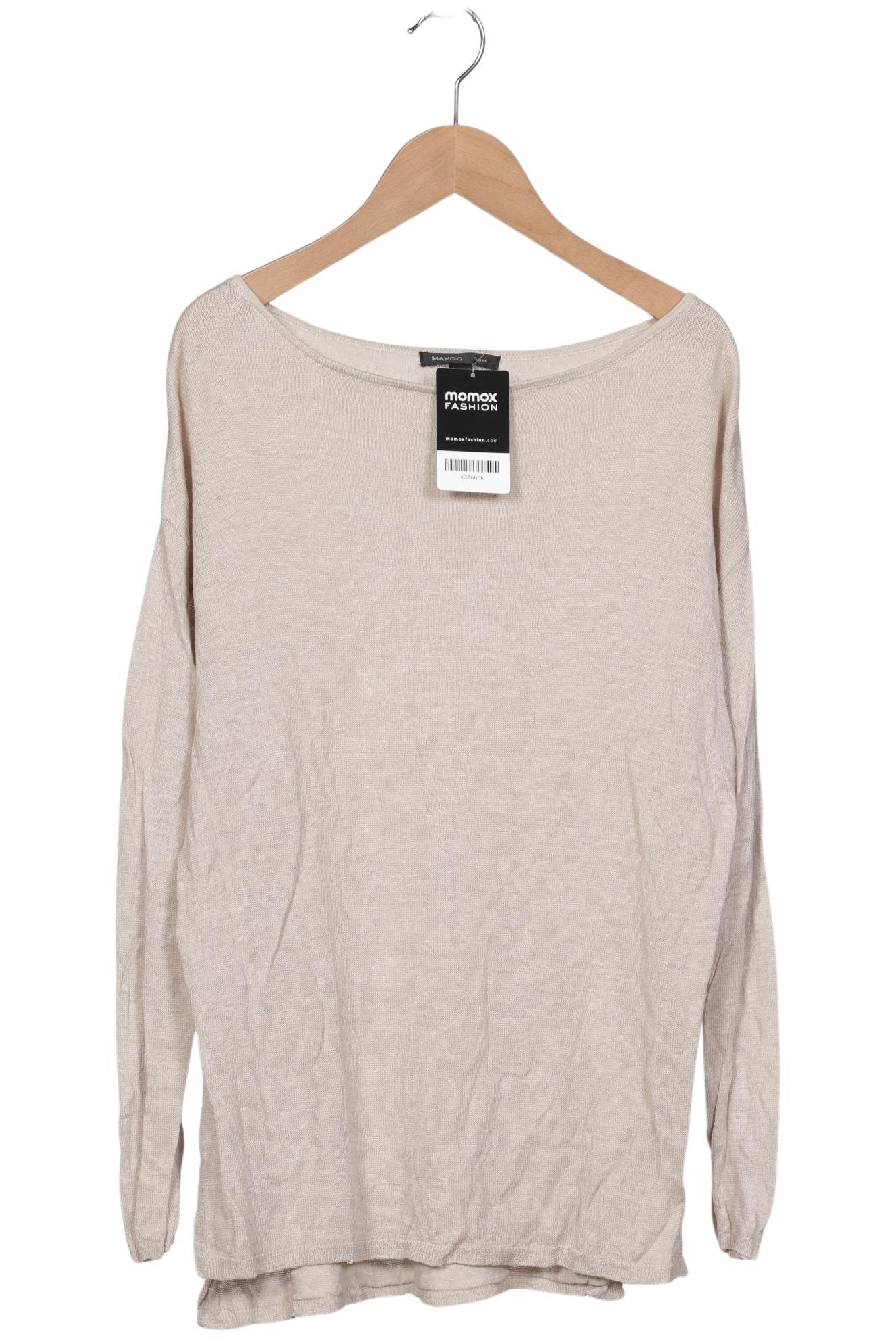 

Mango Damen Pullover, beige, Gr. 36