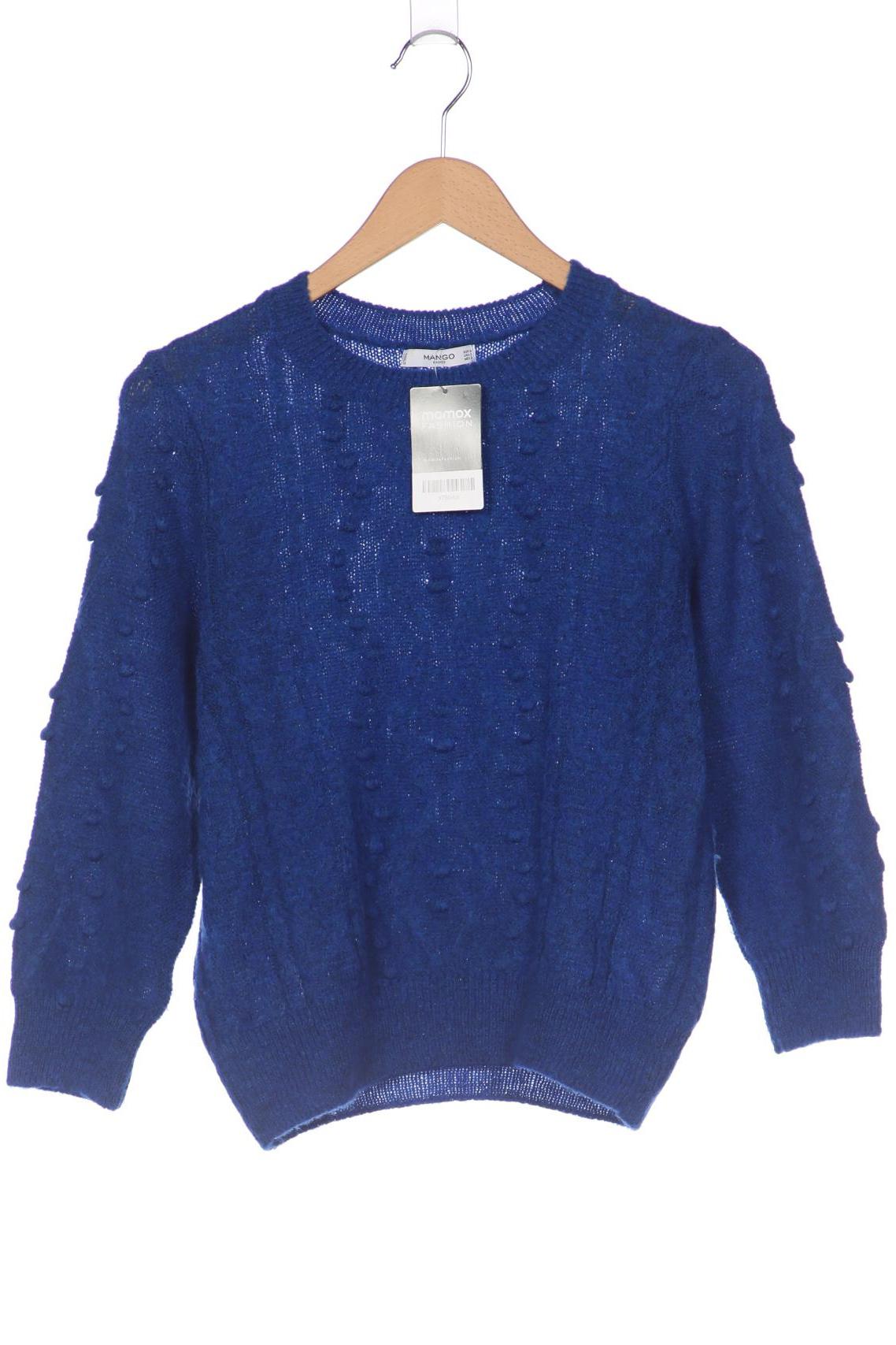 

Mango Damen Pullover, blau, Gr. 38