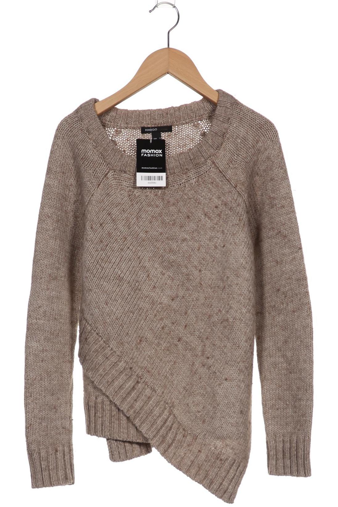 

Mango Damen Pullover, beige, Gr. 36
