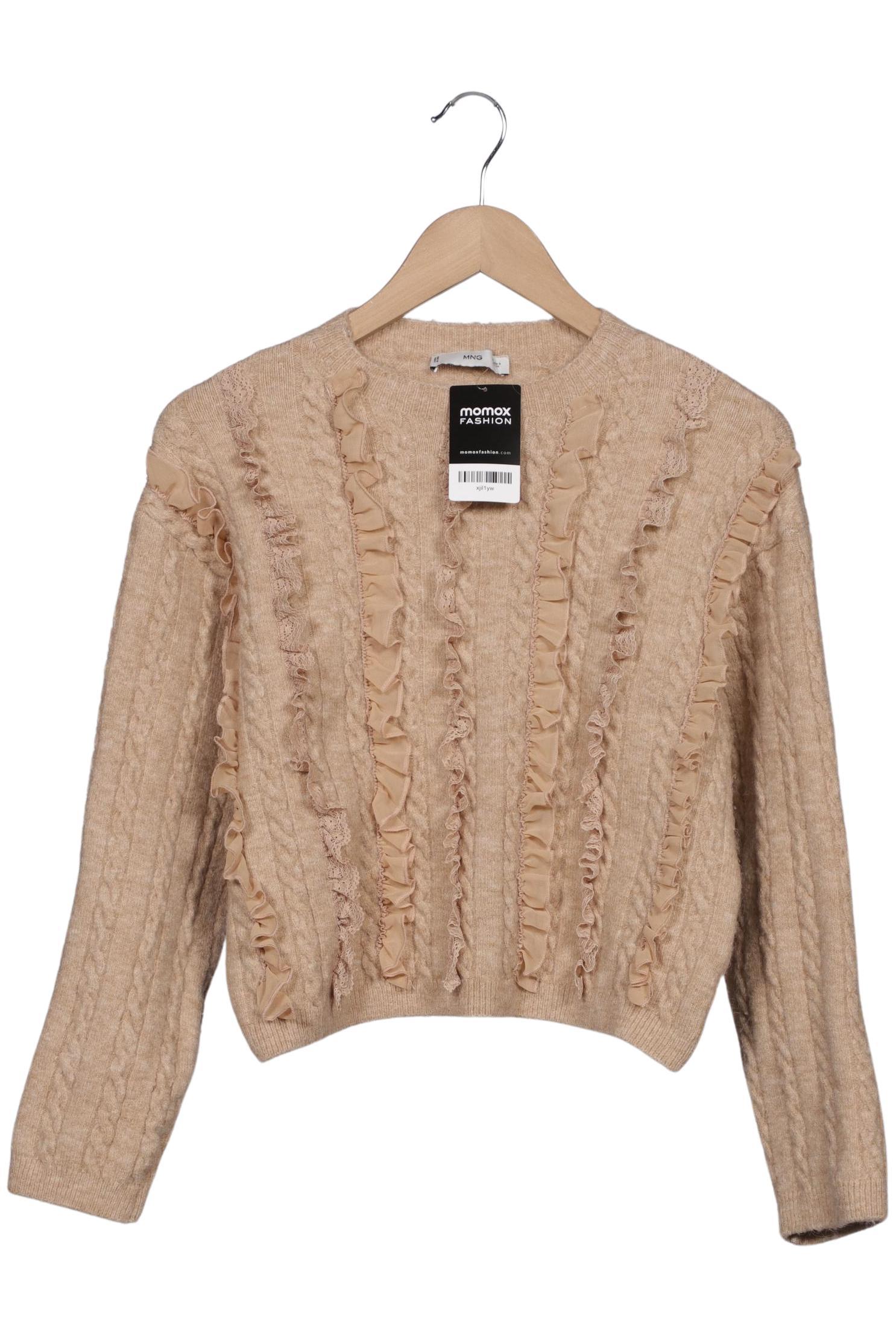 

Mango Damen Pullover, beige, Gr. 36