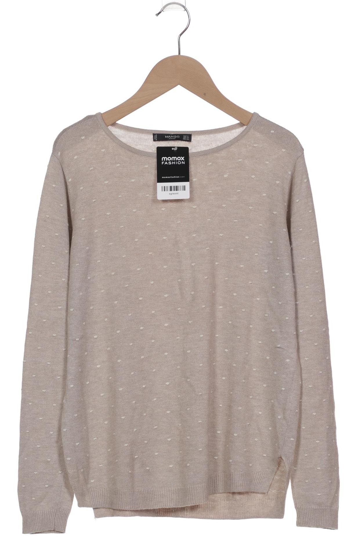 

Mango Damen Pullover, beige, Gr. 36