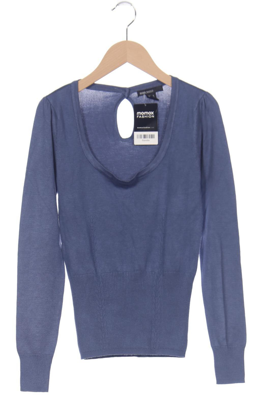 

Mango Damen Pullover, blau, Gr. 38