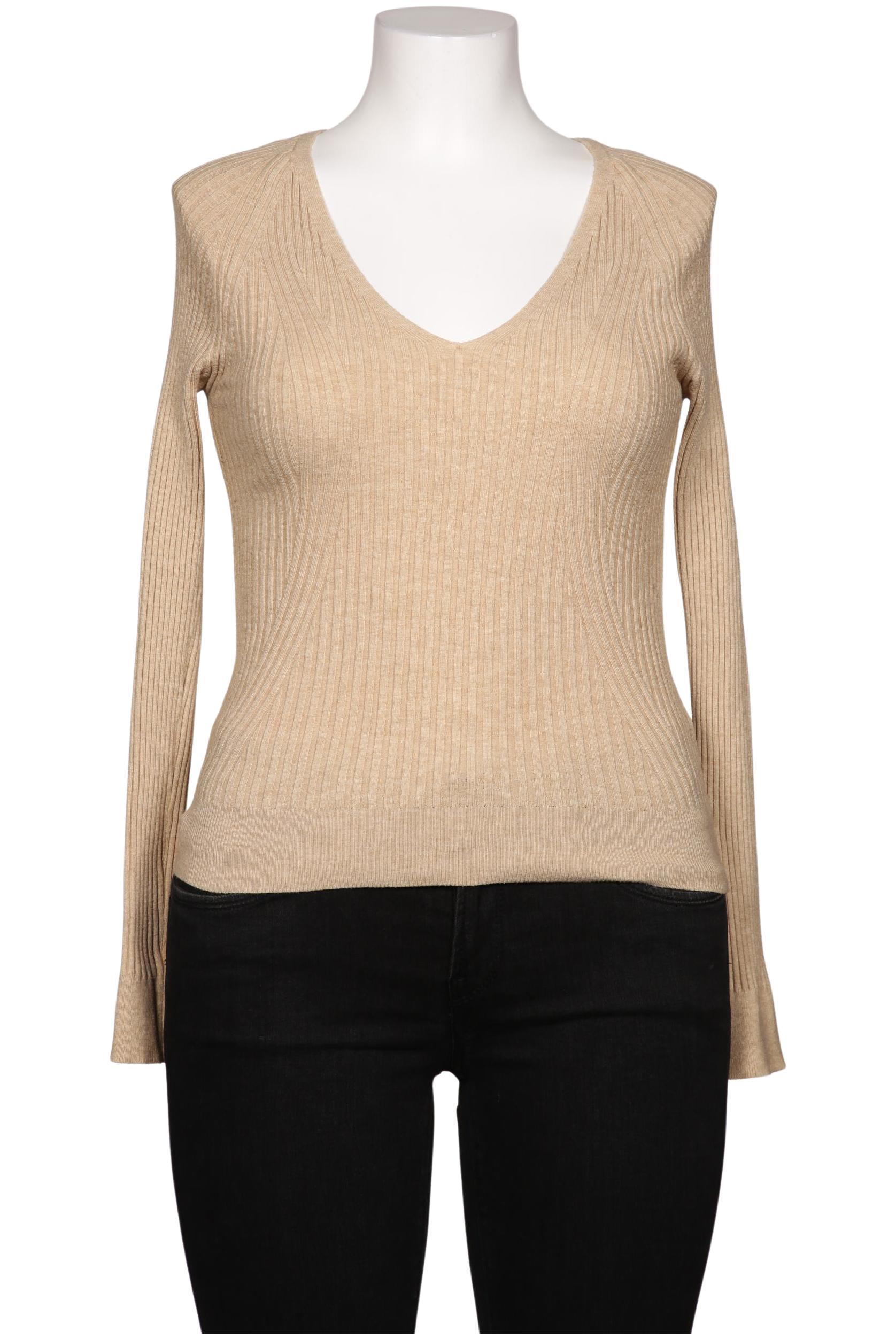 

Mango Damen Pullover, beige, Gr. 38