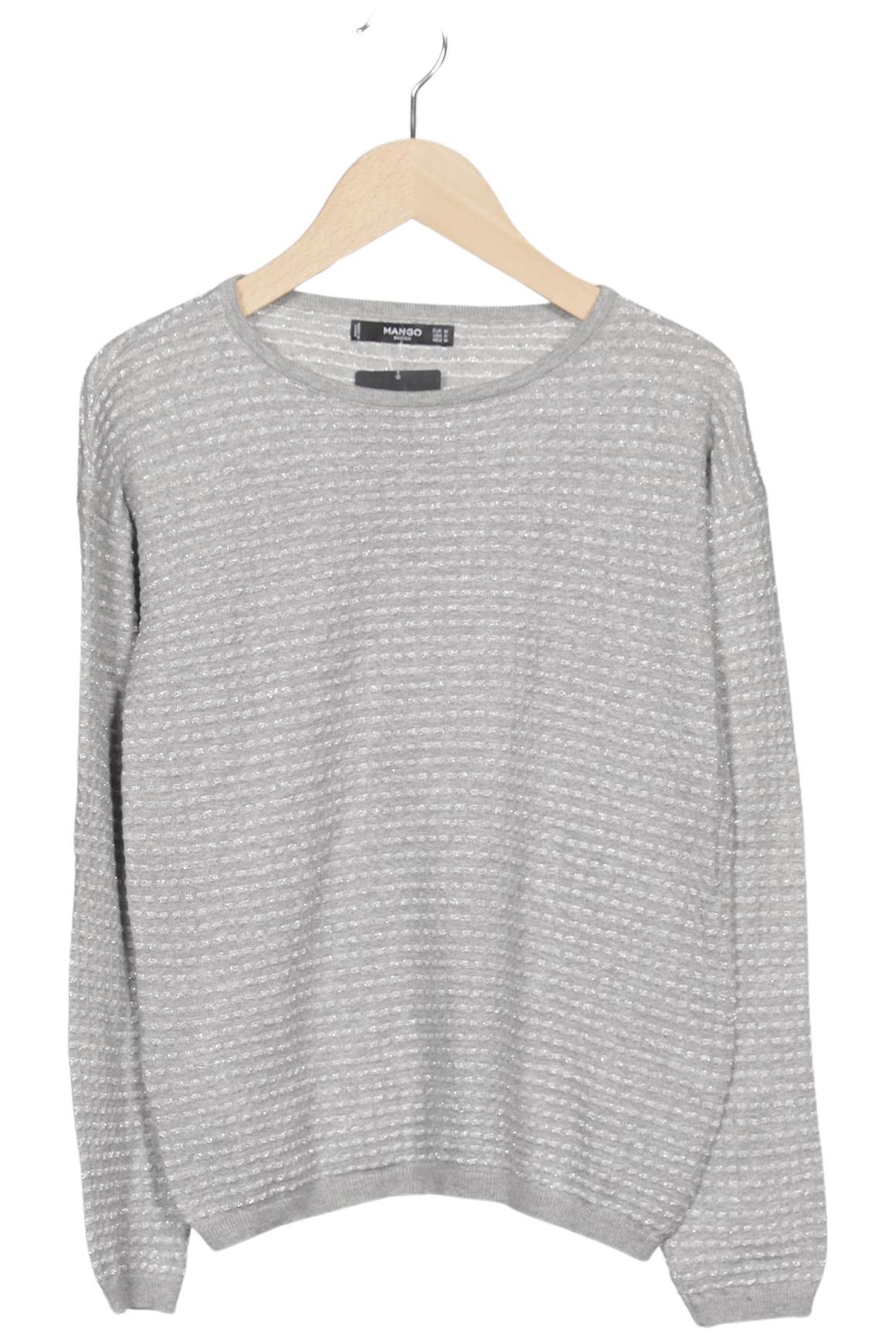 

Mango Damen Pullover, grau, Gr. 38