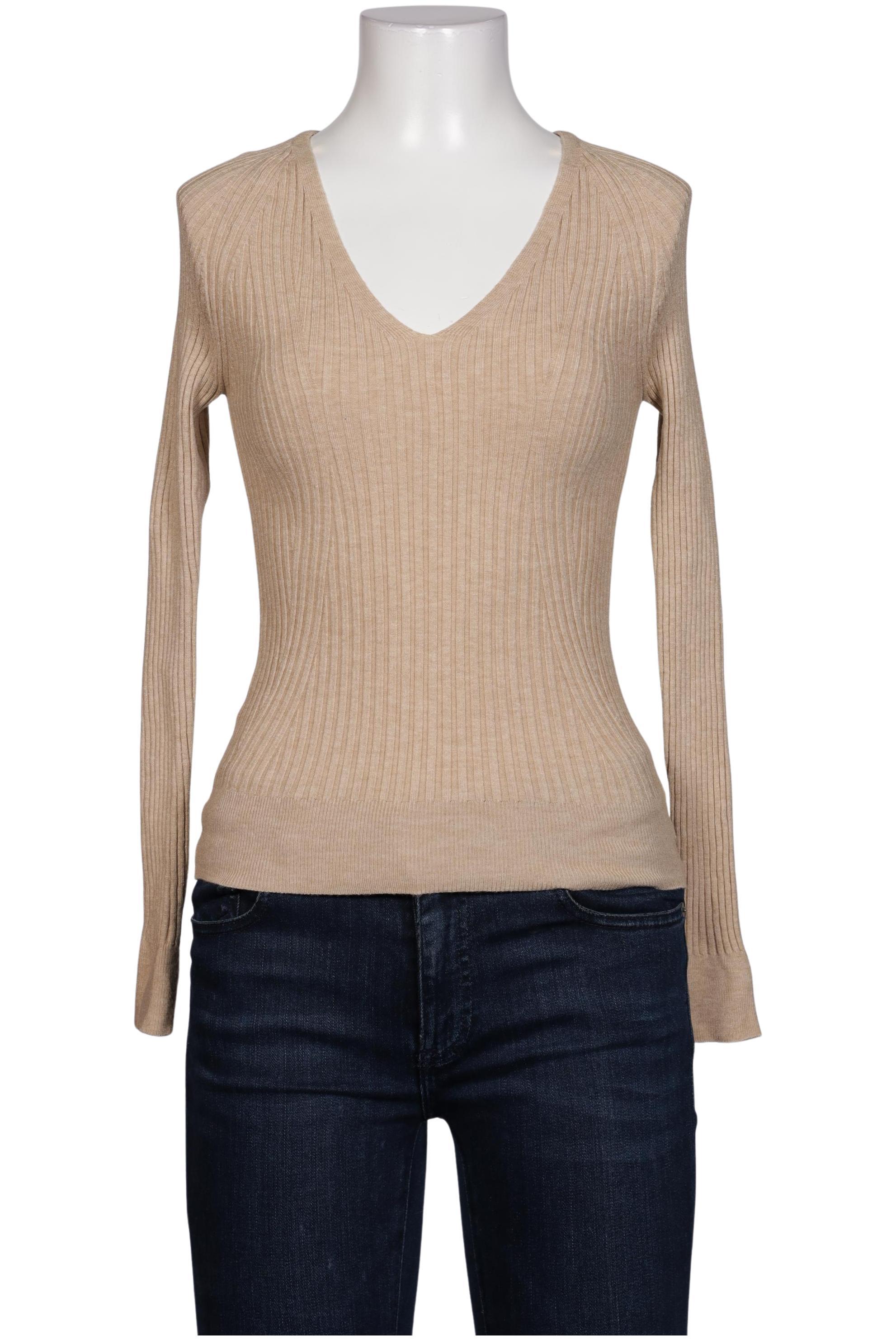 

Mango Damen Pullover, beige, Gr. 36