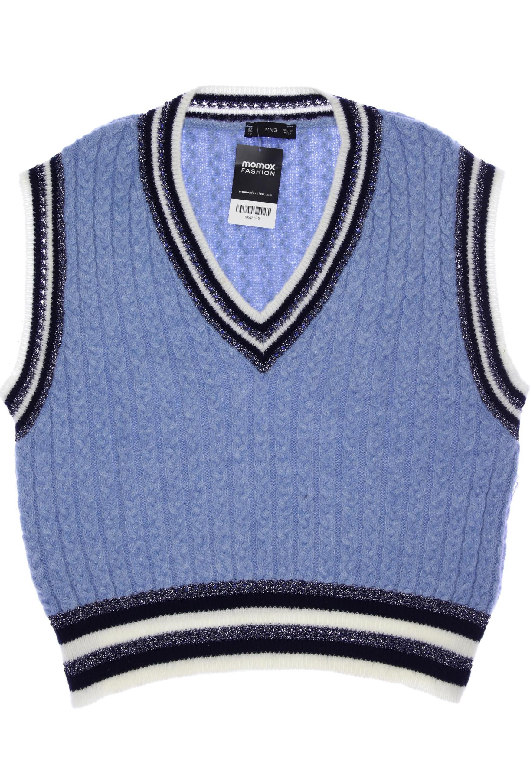 

Mango Damen Pullover, blau, Gr. 34