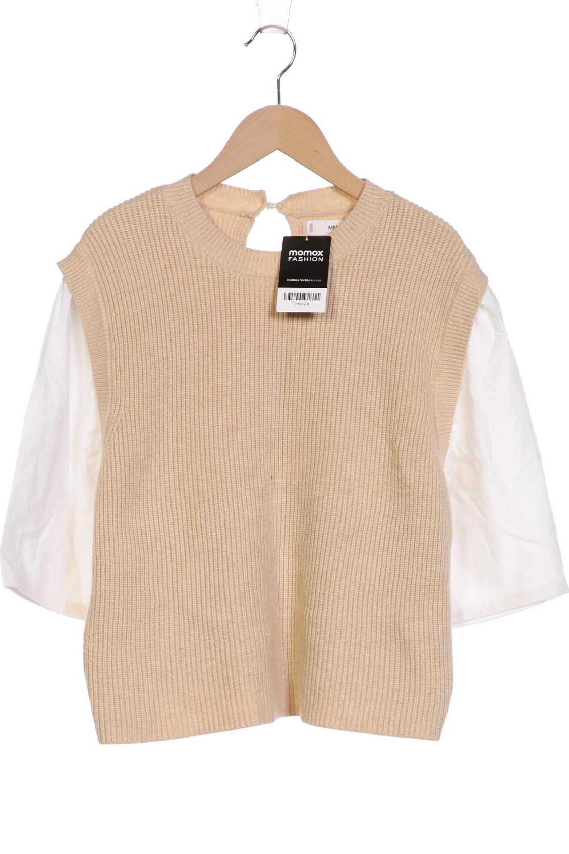 

Mango Damen Pullover, beige, Gr. 38