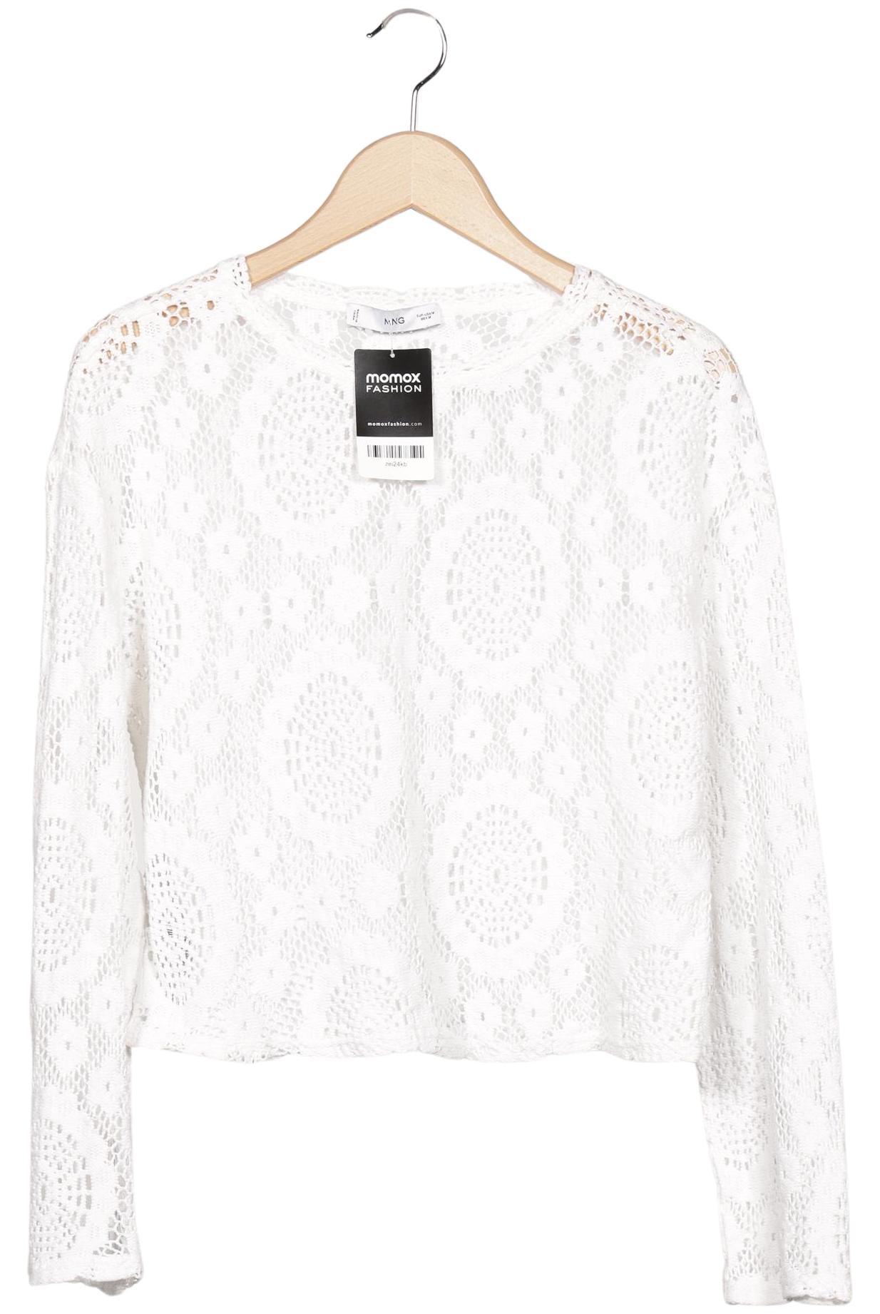 

Mango Damen Pullover, weiß, Gr. 38