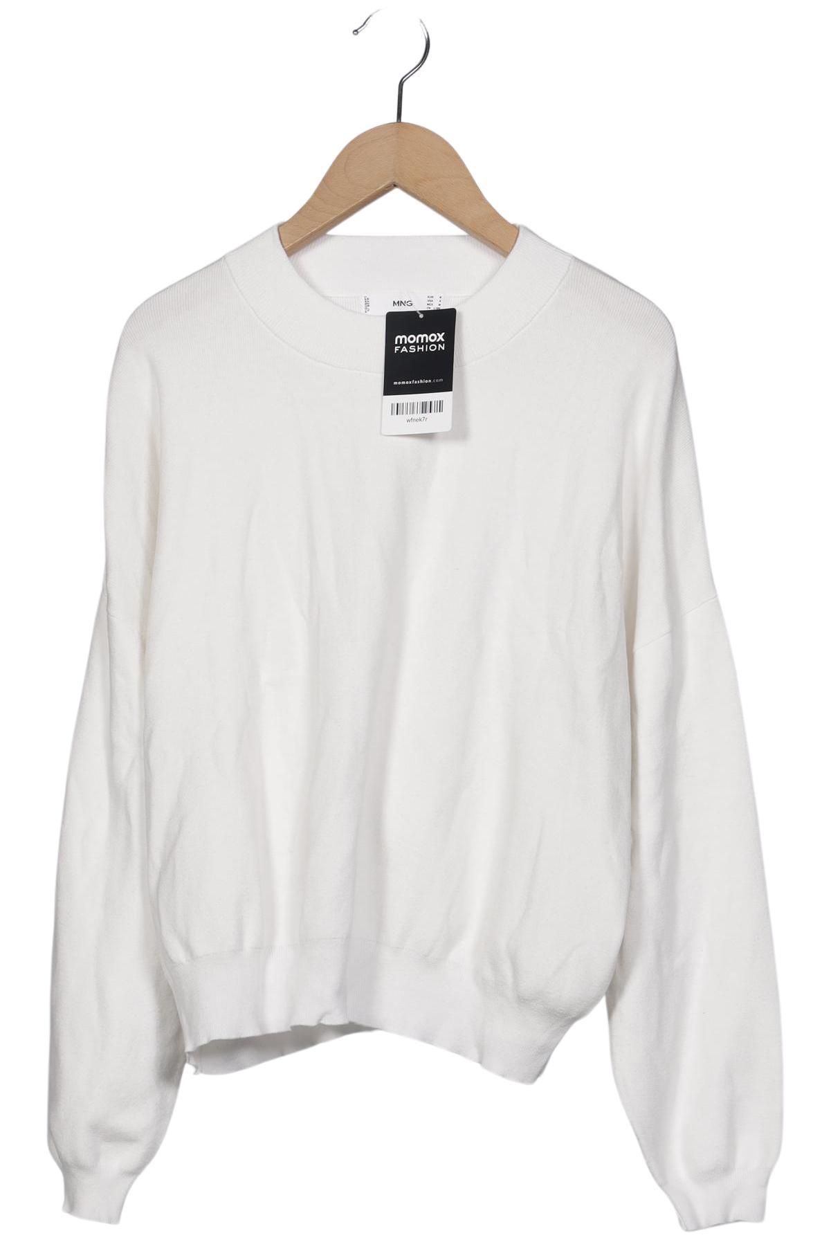 

Mango Damen Pullover, weiß, Gr. 38