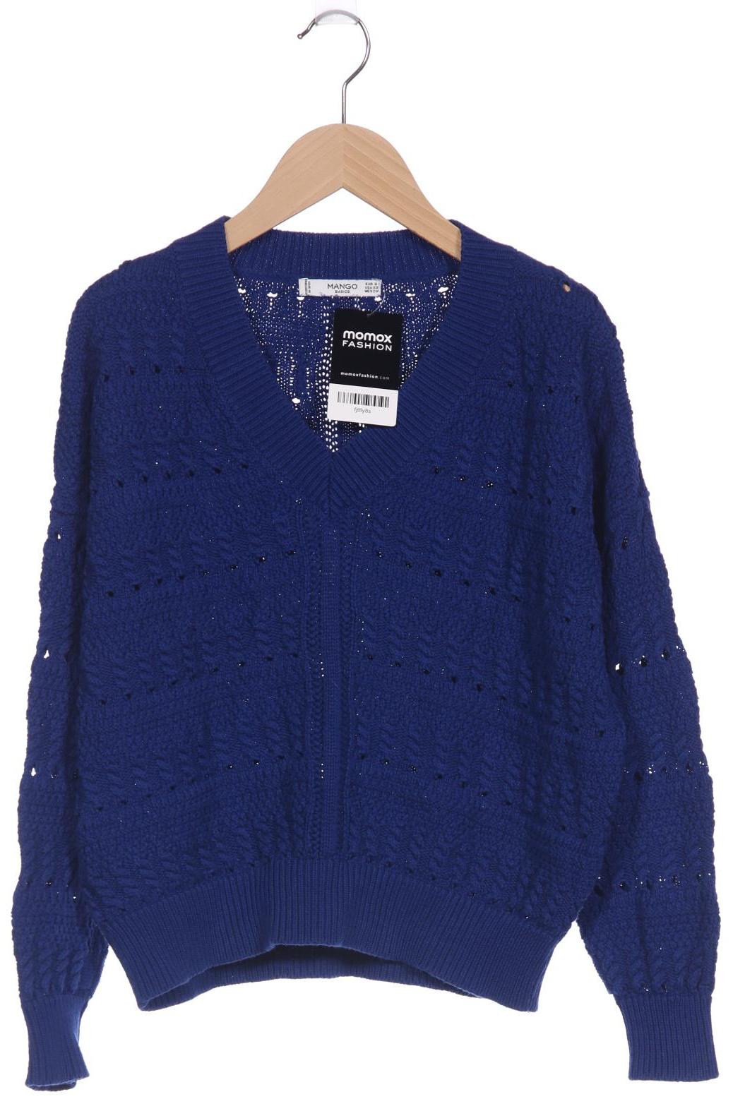 

Mango Damen Pullover, blau, Gr. 36