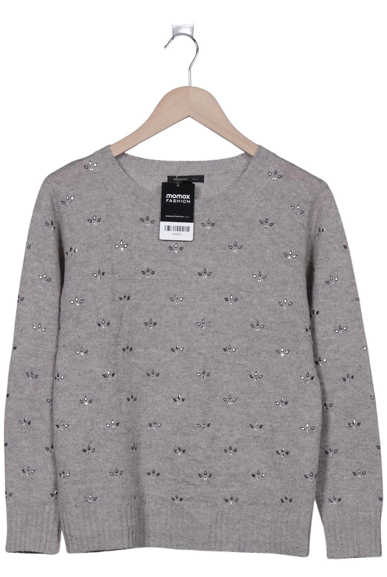 

Mango Damen Pullover, grau, Gr. 36