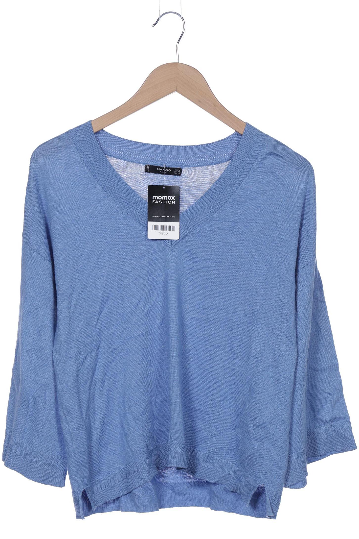 

Mango Damen Pullover, blau, Gr. 36
