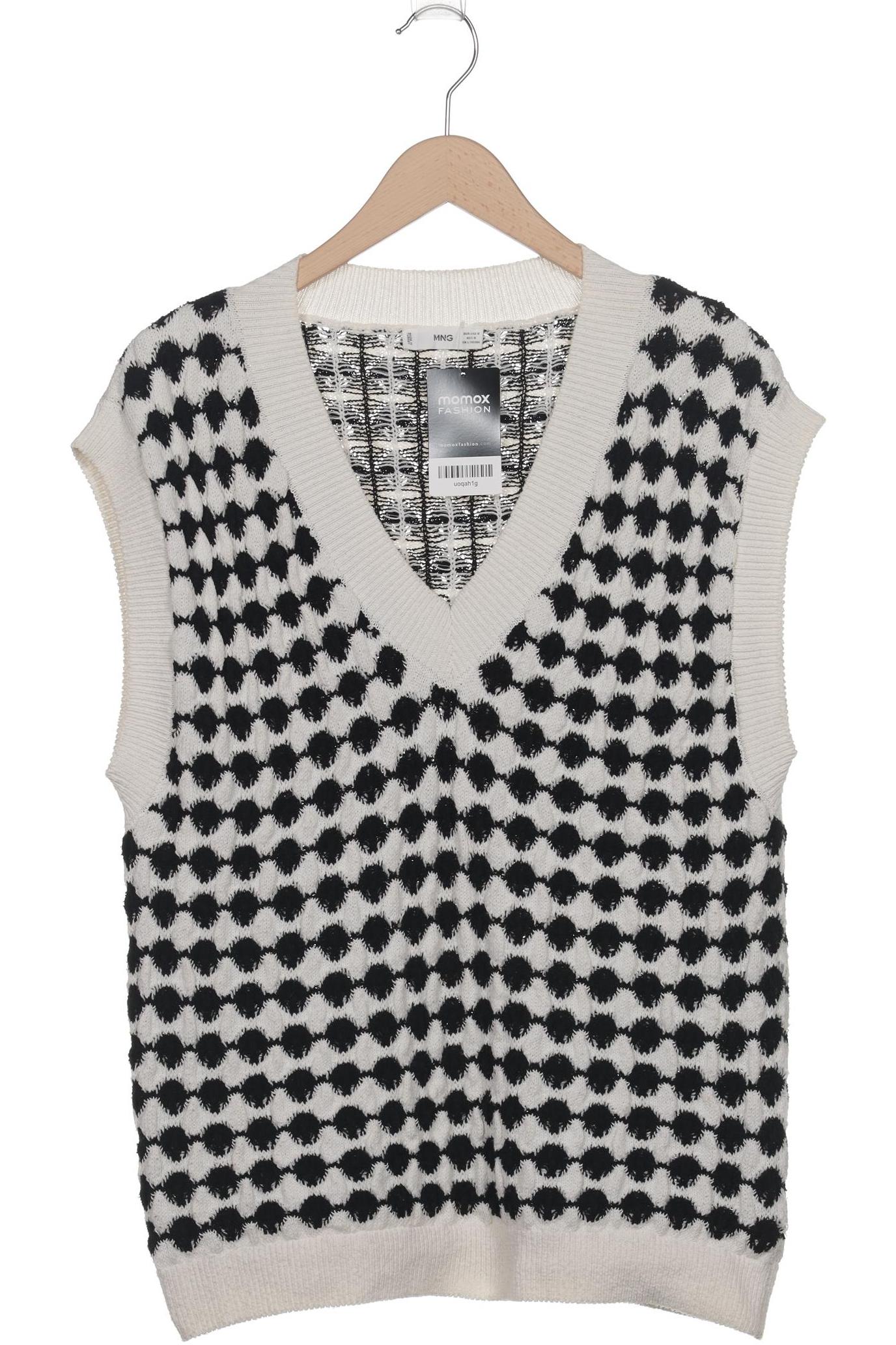 

Mango Damen Pullover, weiß, Gr. 38