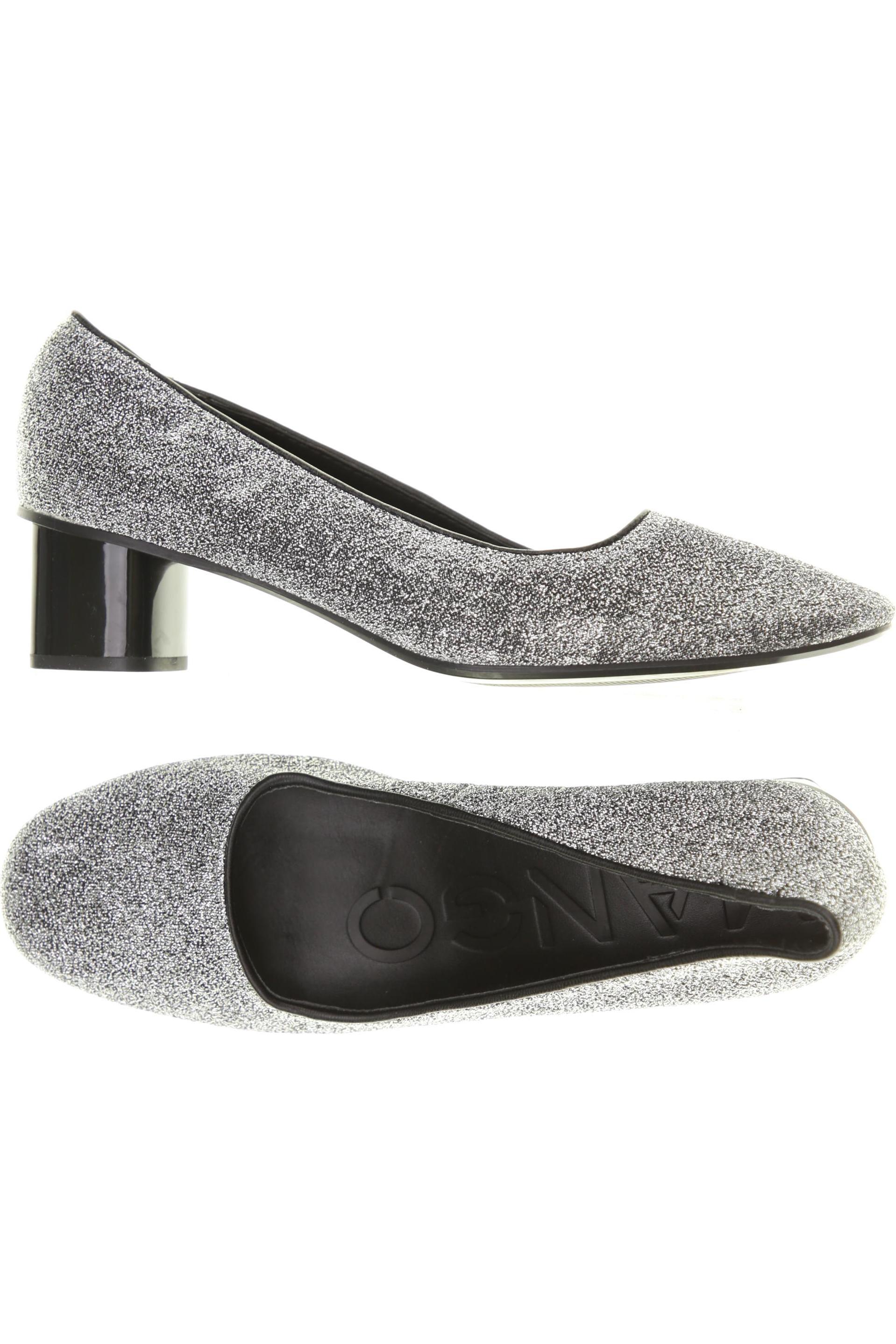 

Mango Damen Pumps, silber, Gr. 36