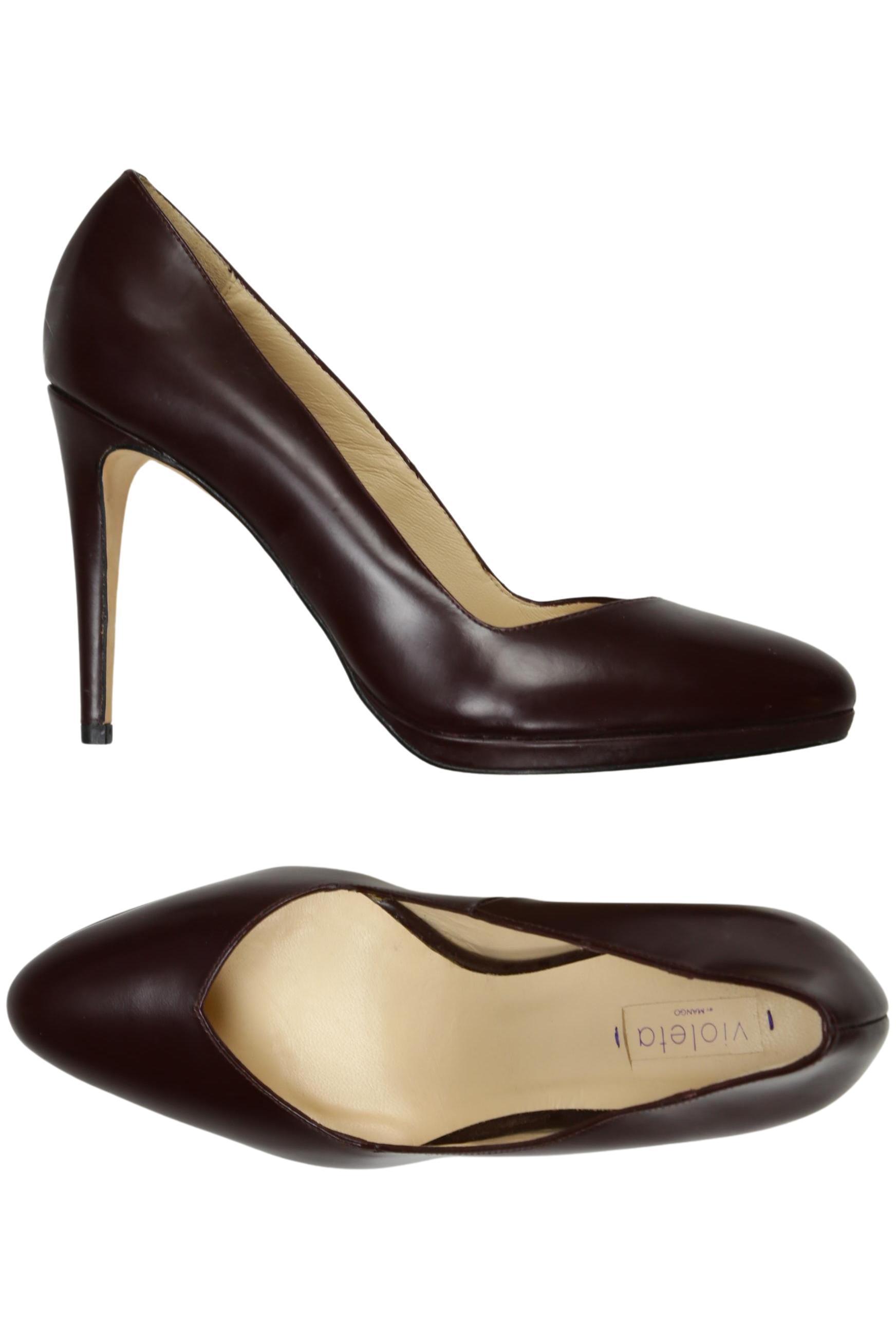 

Mango Damen Pumps, bordeaux, Gr. 40