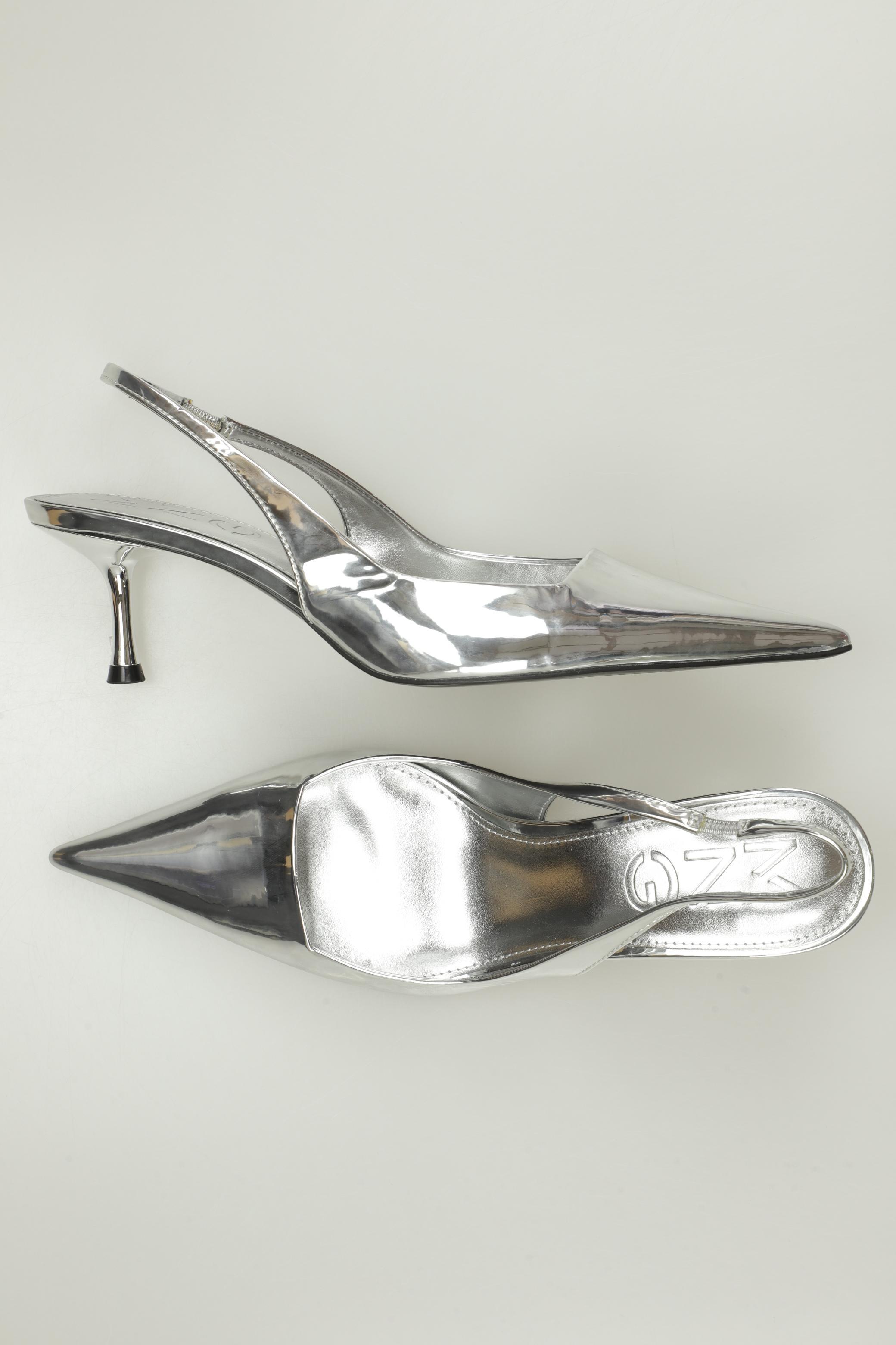 

Mango Damen Pumps, silber, Gr. 40