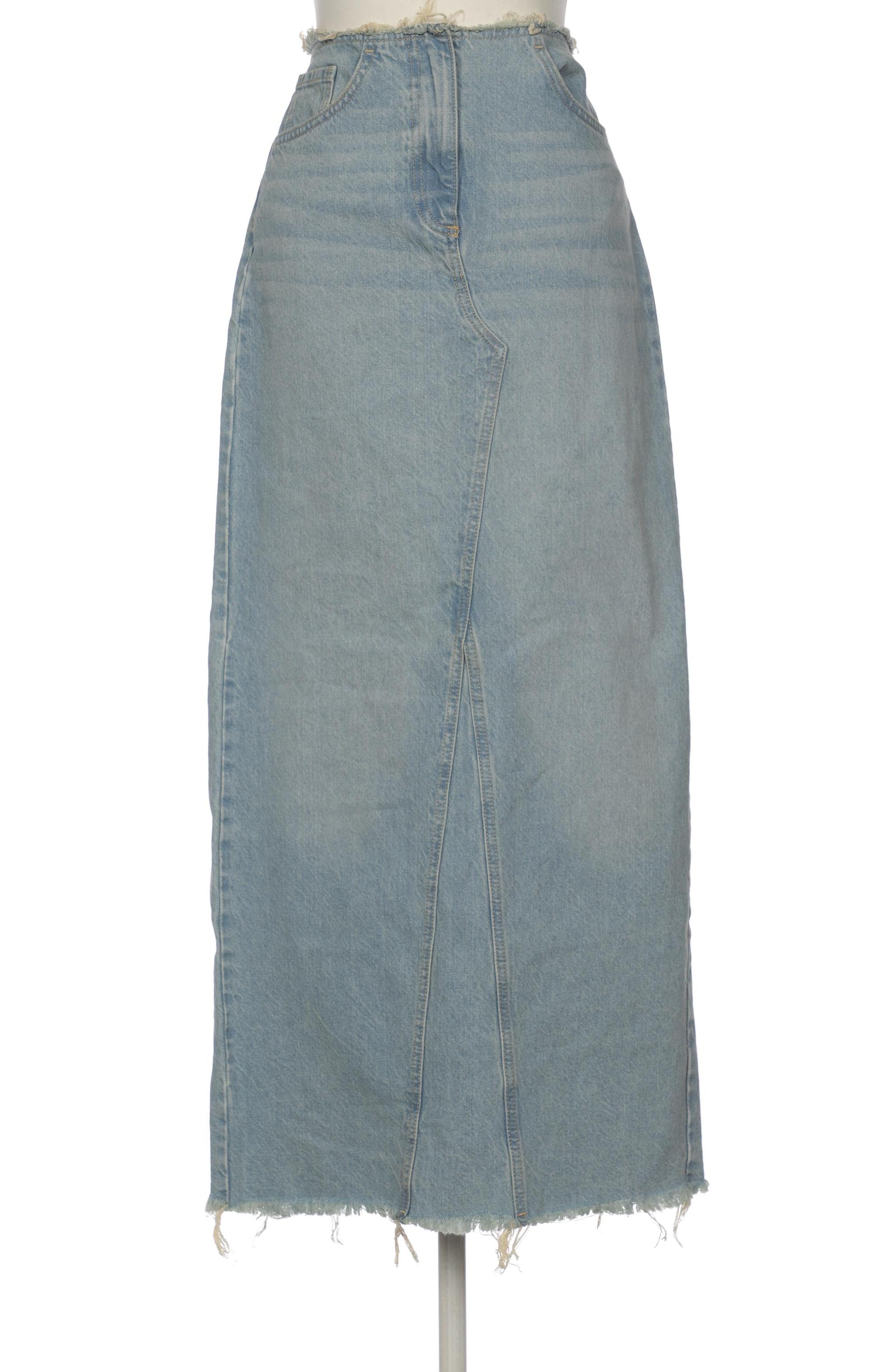 

Mango Damen Rock, blau, Gr. 34