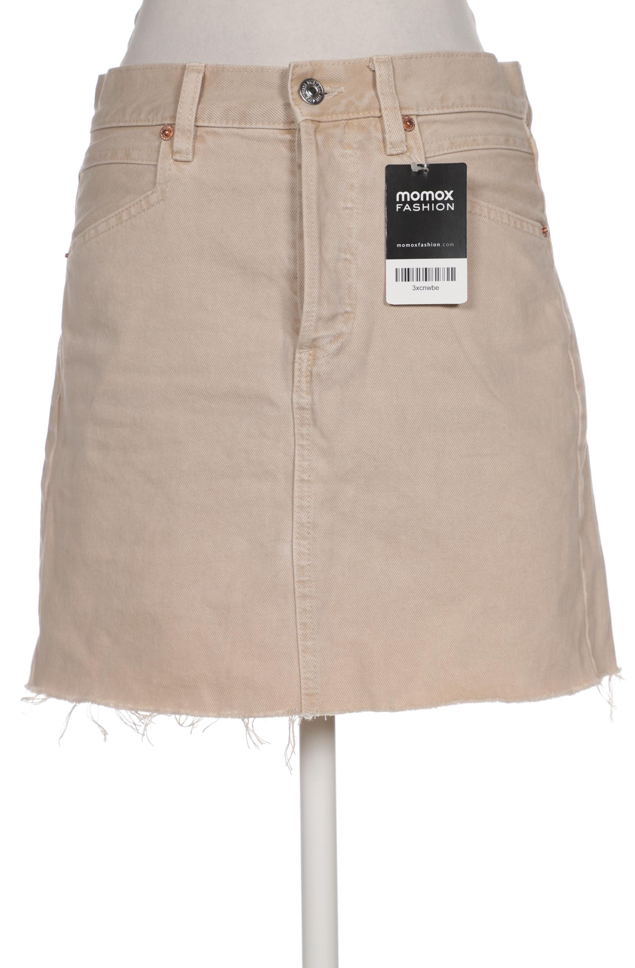 

Mango Damen Rock, beige, Gr. 36