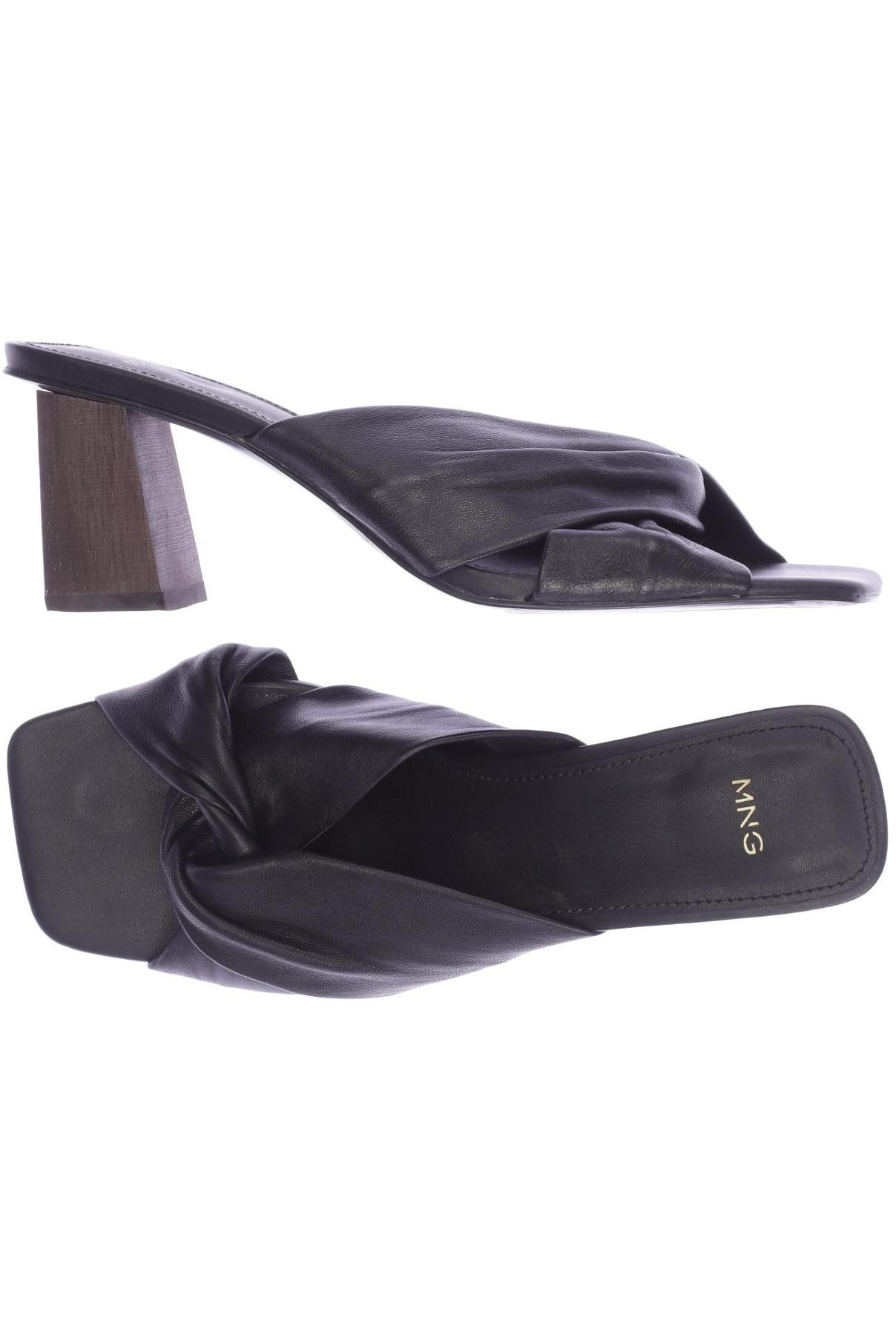 

MANGO Damen Sandale, schwarz