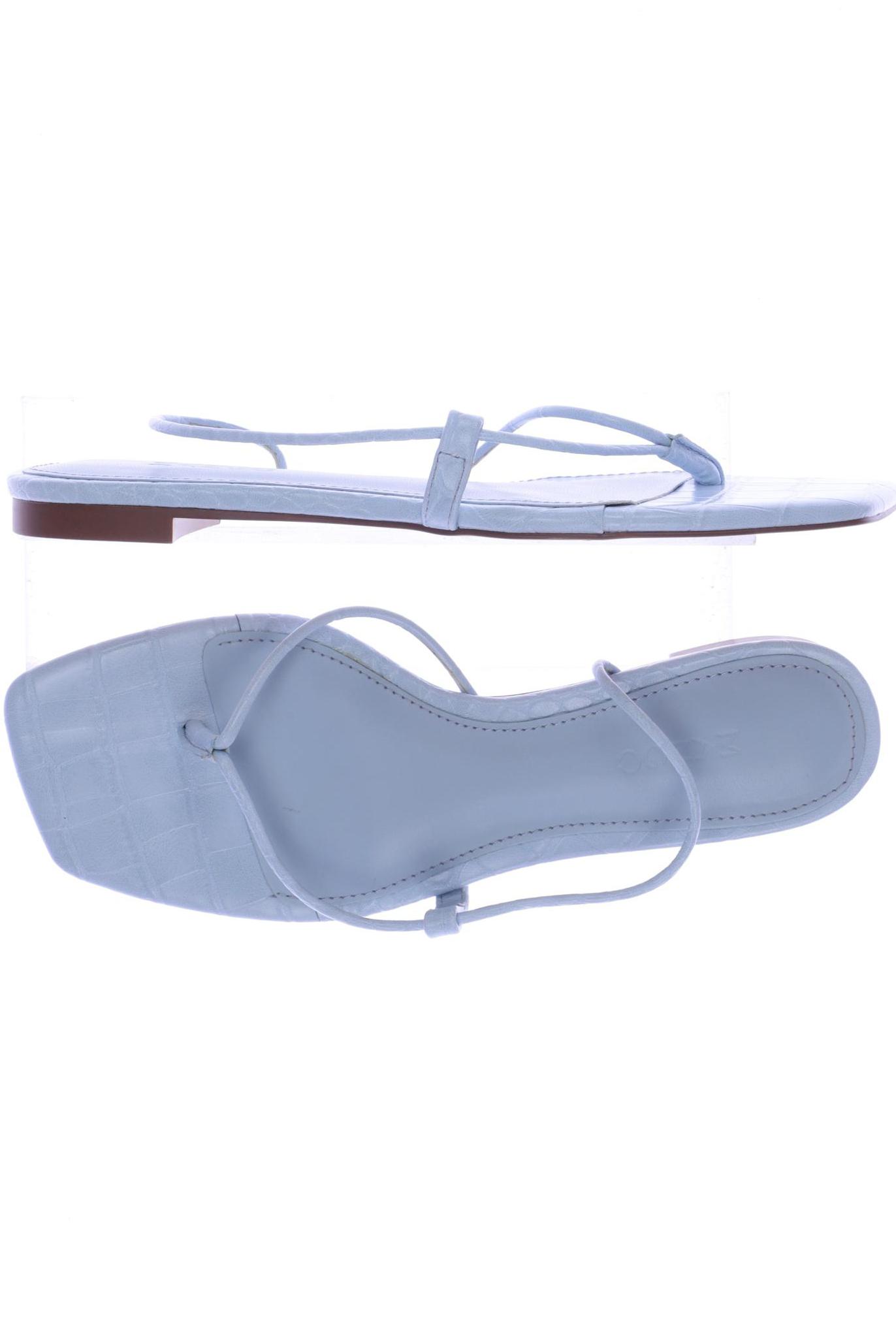 

MANGO Damen Sandale, hellblau