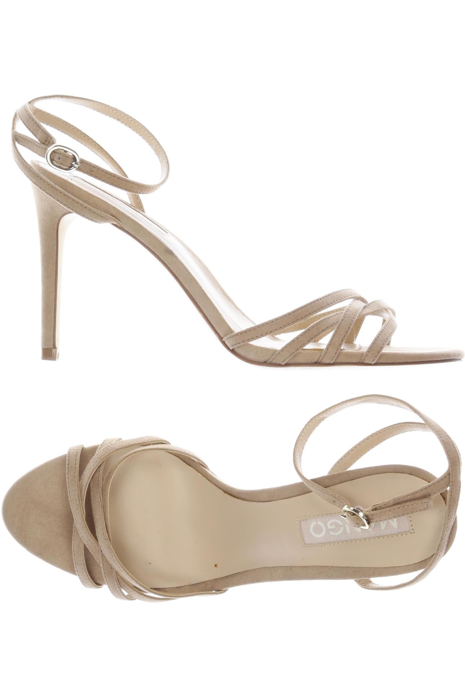 

Mango Damen Sandale, beige, Gr. 40