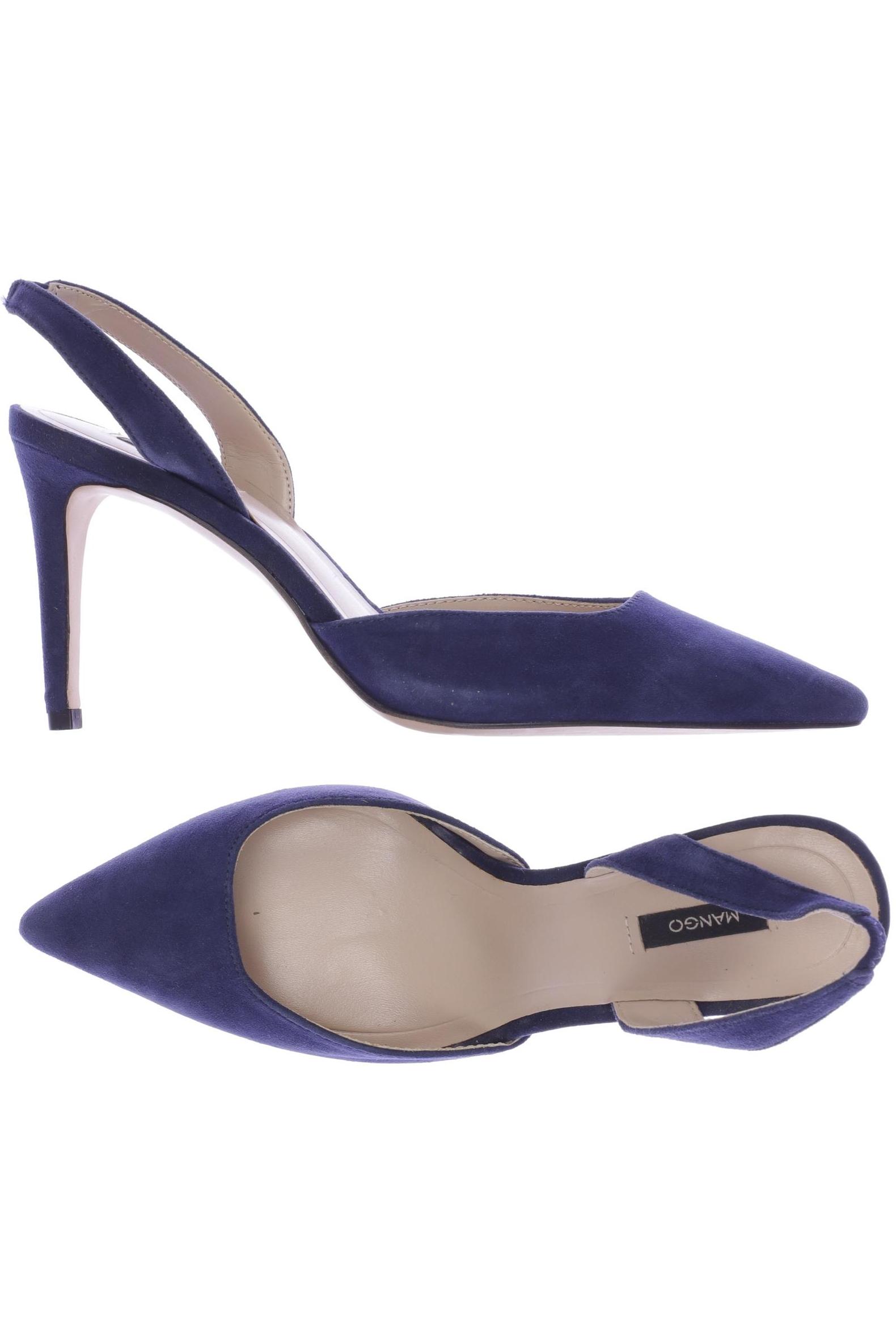 

Mango Damen Sandale, blau, Gr. 38