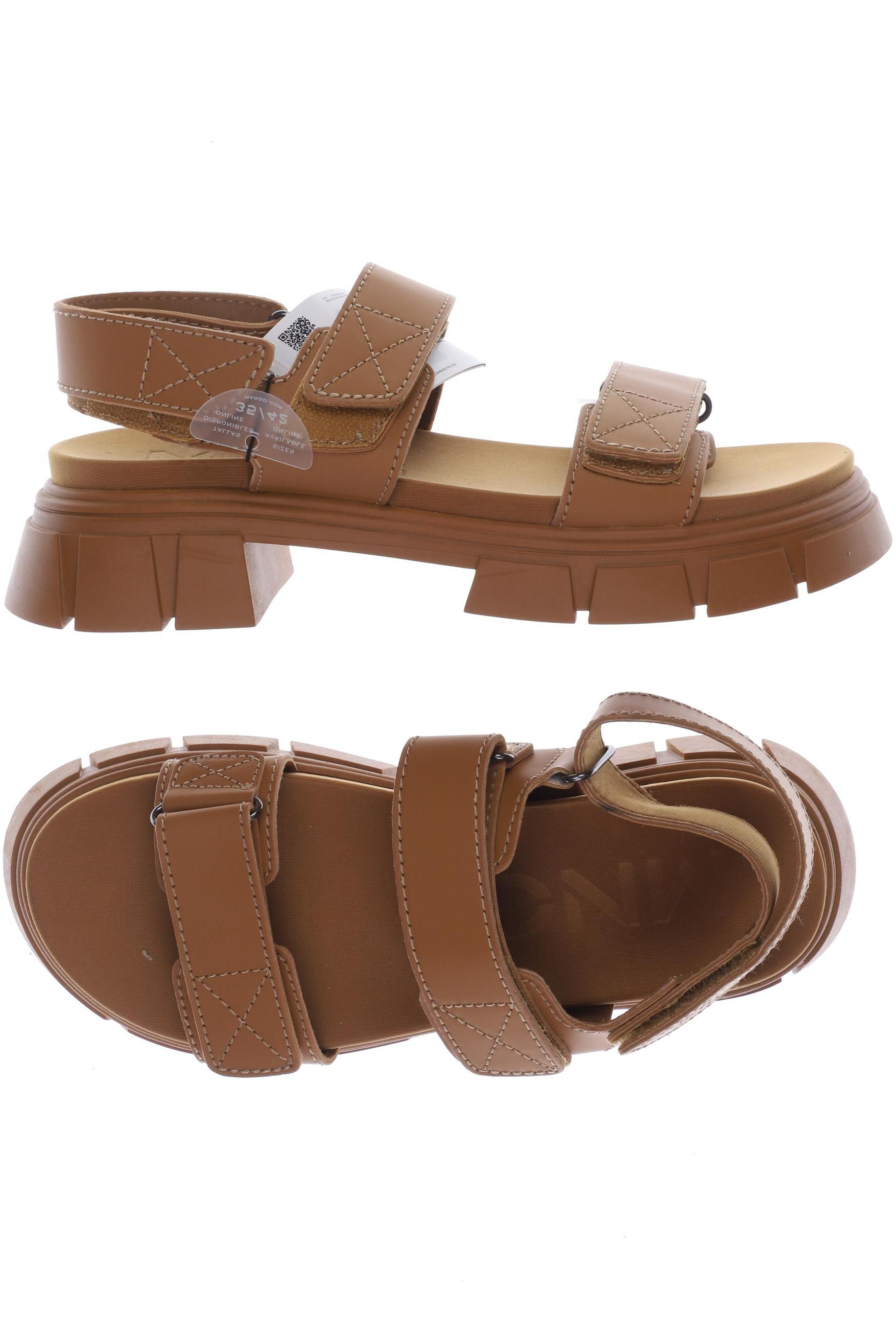 

Mango Damen Sandale, braun, Gr. 37