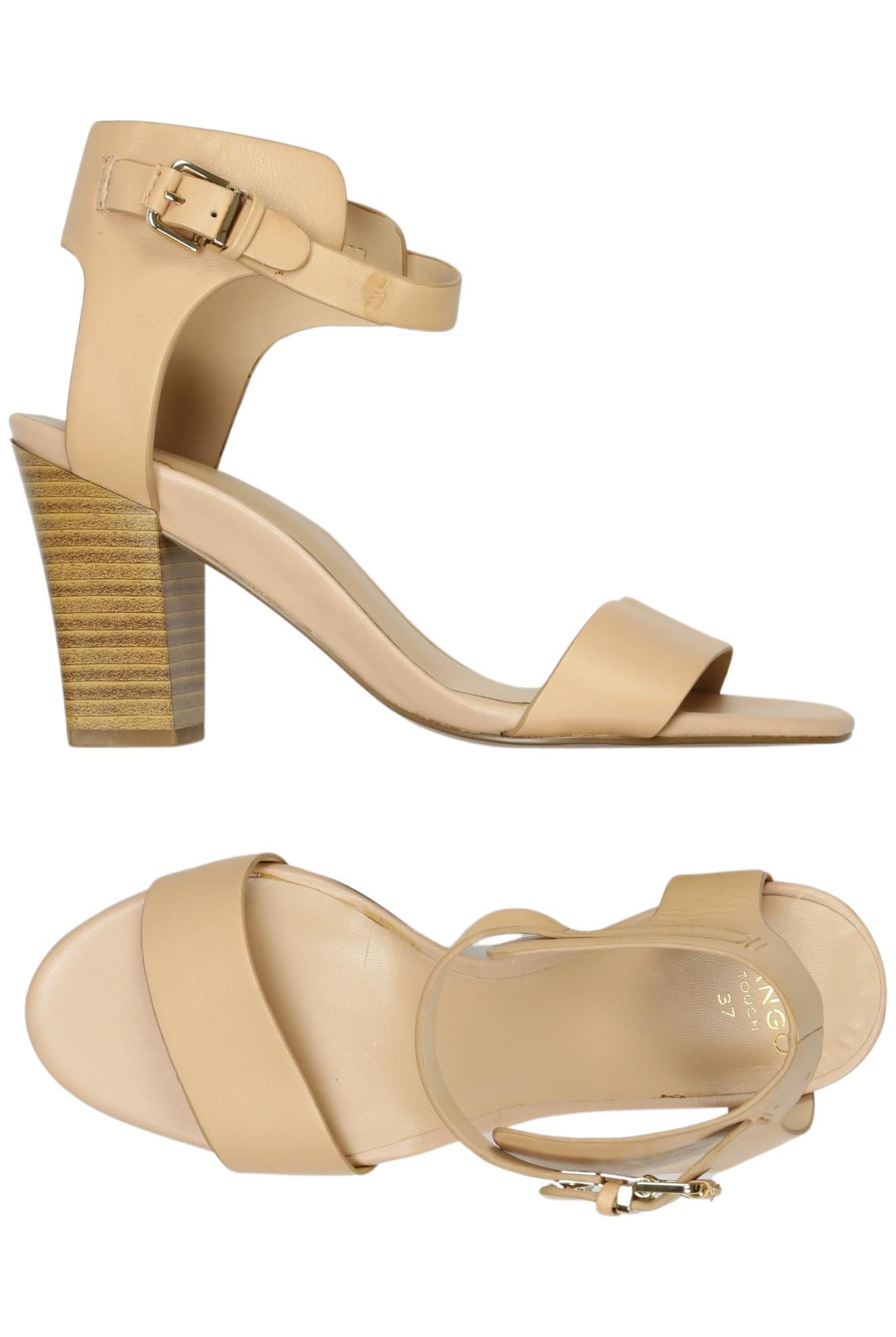 

Mango Damen Sandale, beige, Gr. 37