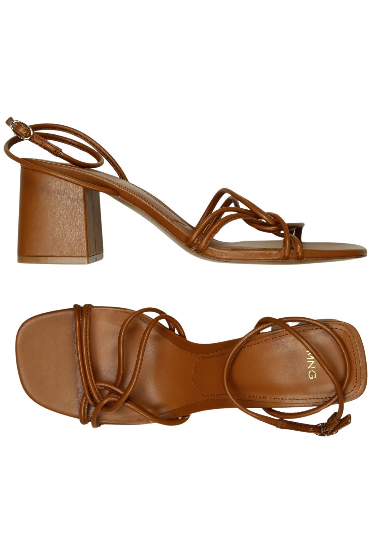 

Mango Damen Sandale, braun, Gr. 40