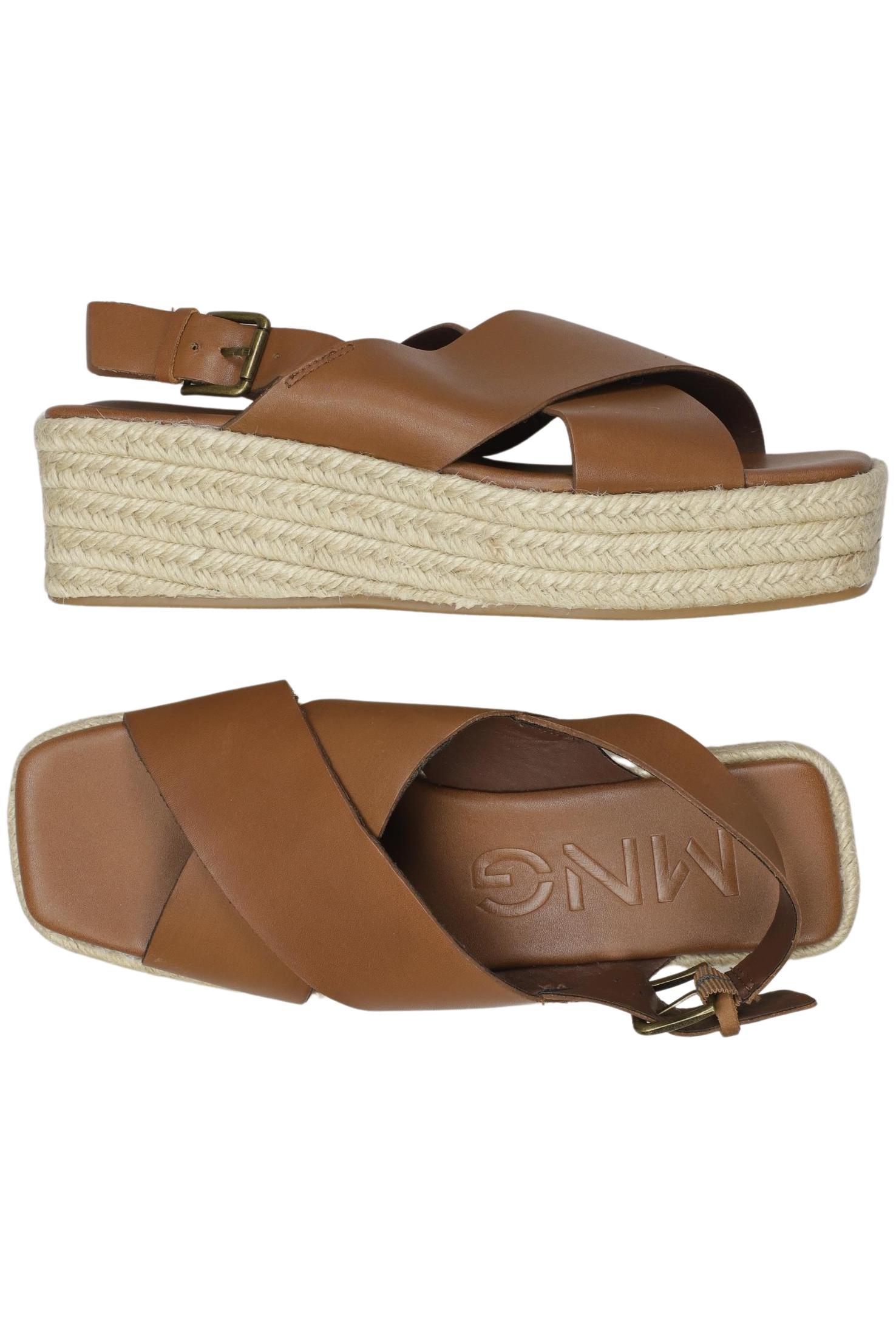 

Mango Damen Sandale, braun, Gr. 38