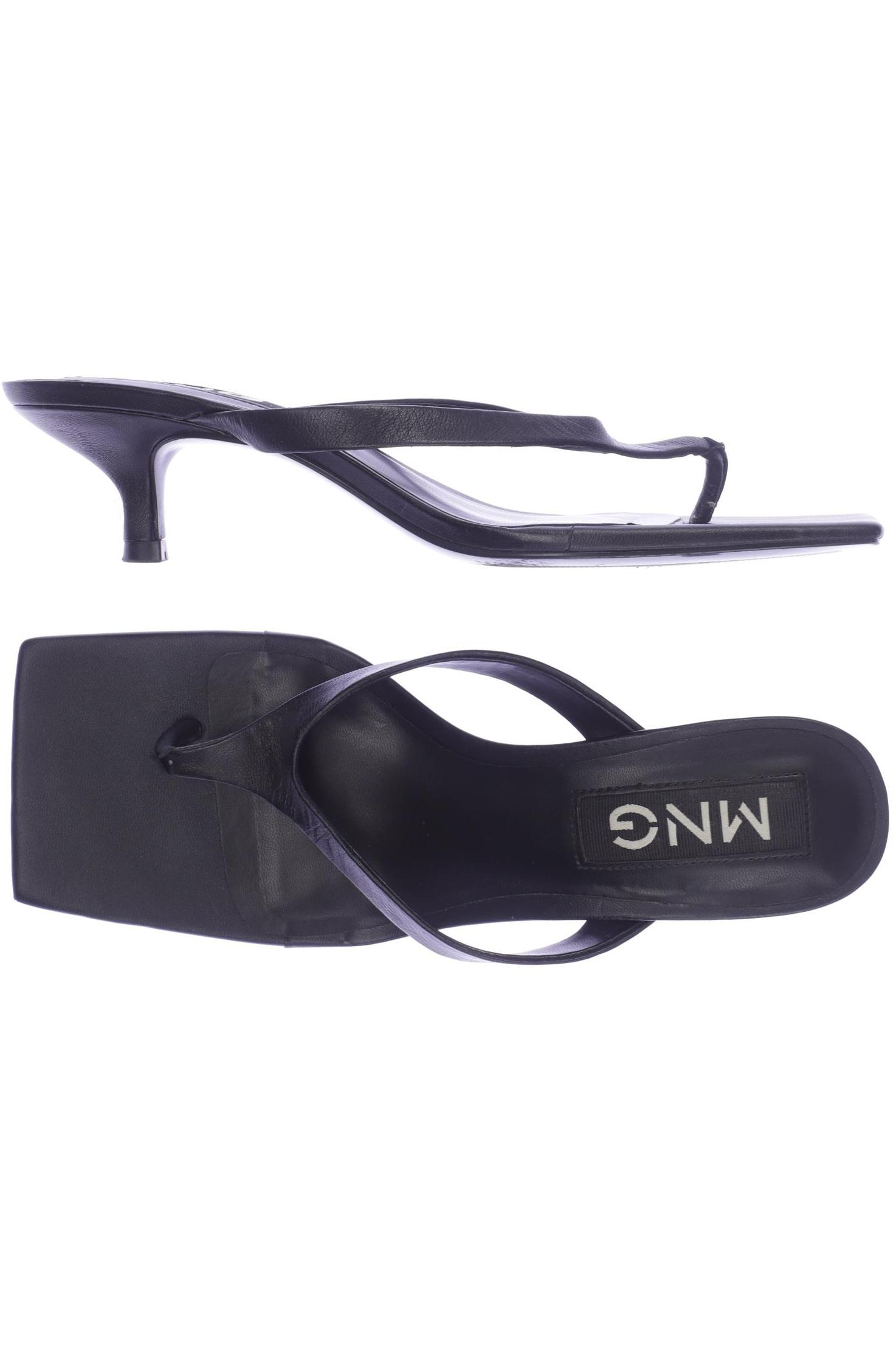 

MANGO Damen Sandale, schwarz