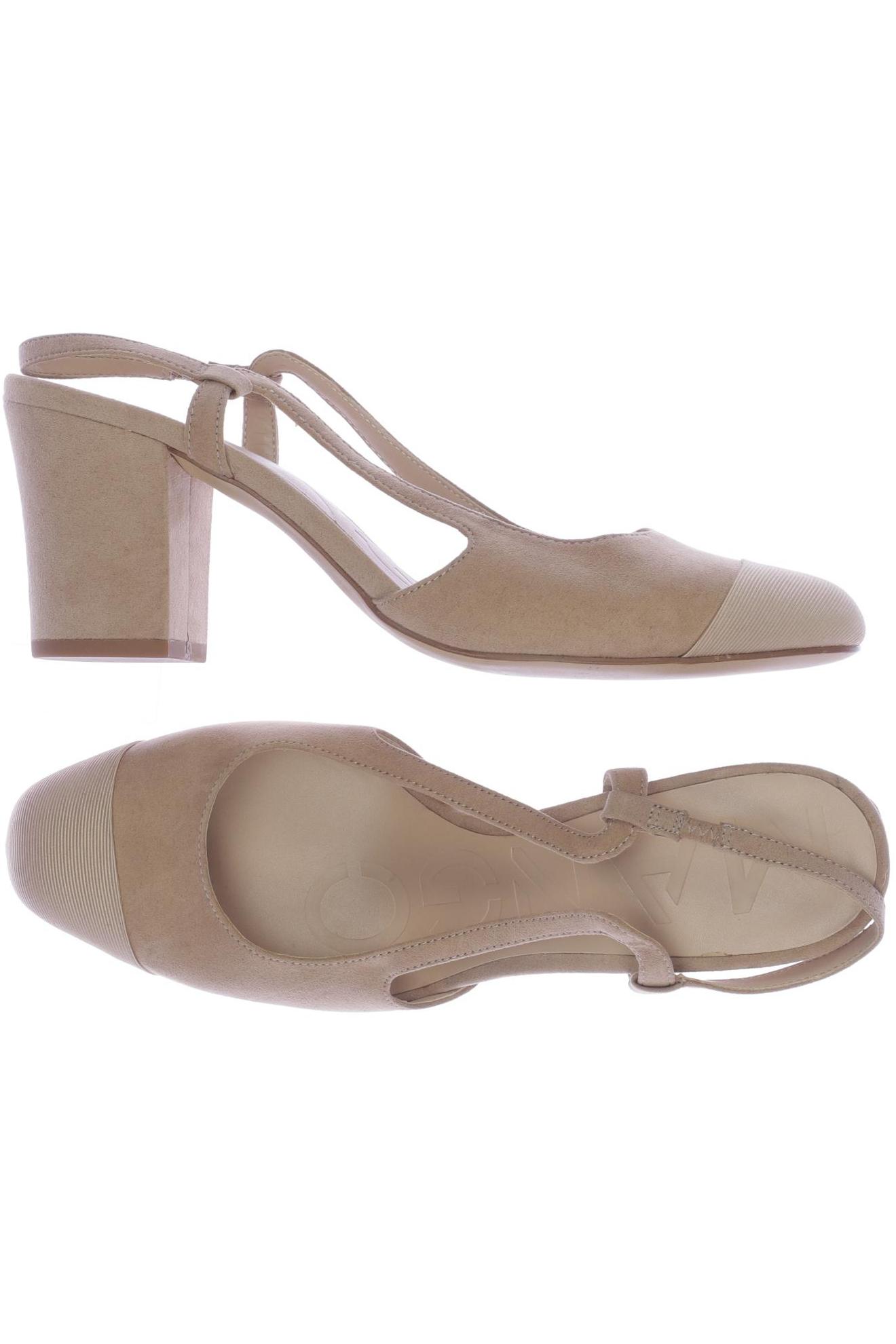 

Mango Damen Sandale, beige, Gr. 38