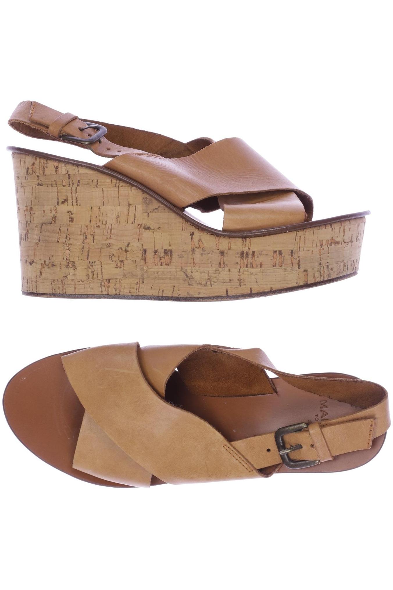

Mango Damen Sandale, braun, Gr. 38