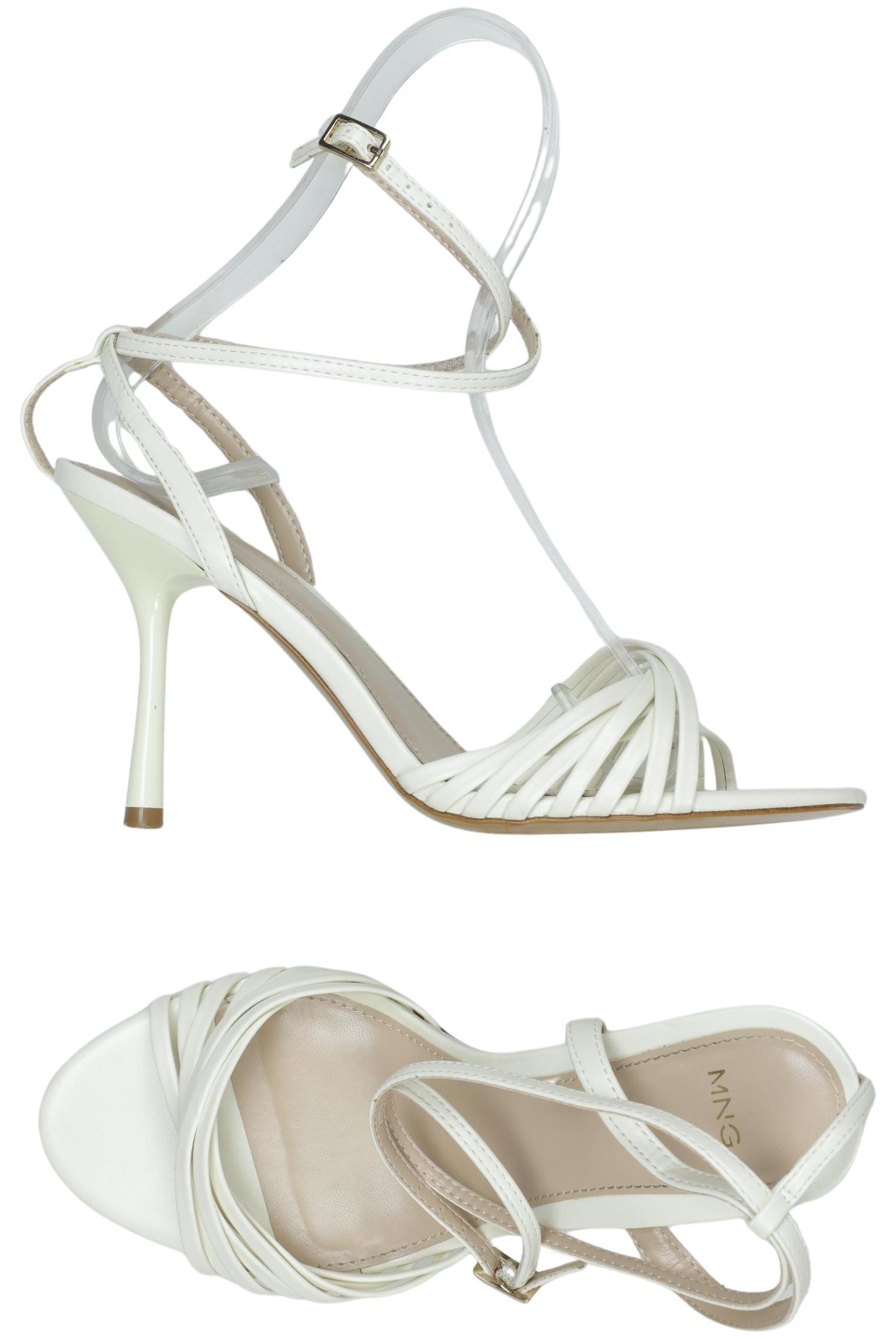 

Mango Damen Sandale, cremeweiß, Gr. 39