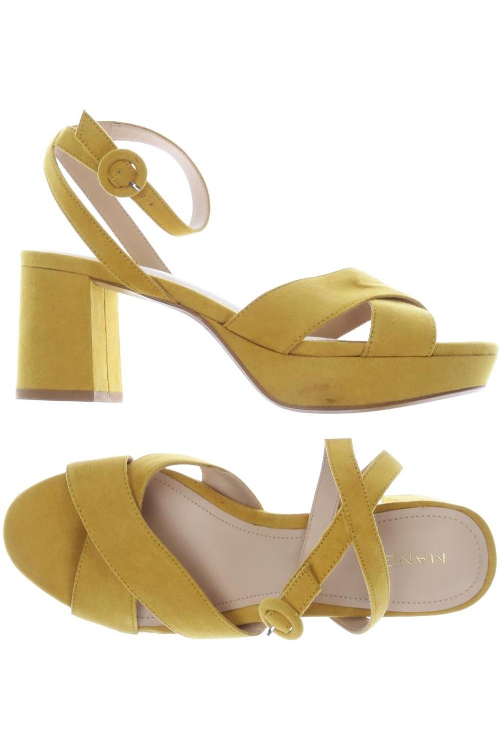 

Mango Damen Sandale, gelb, Gr. 36