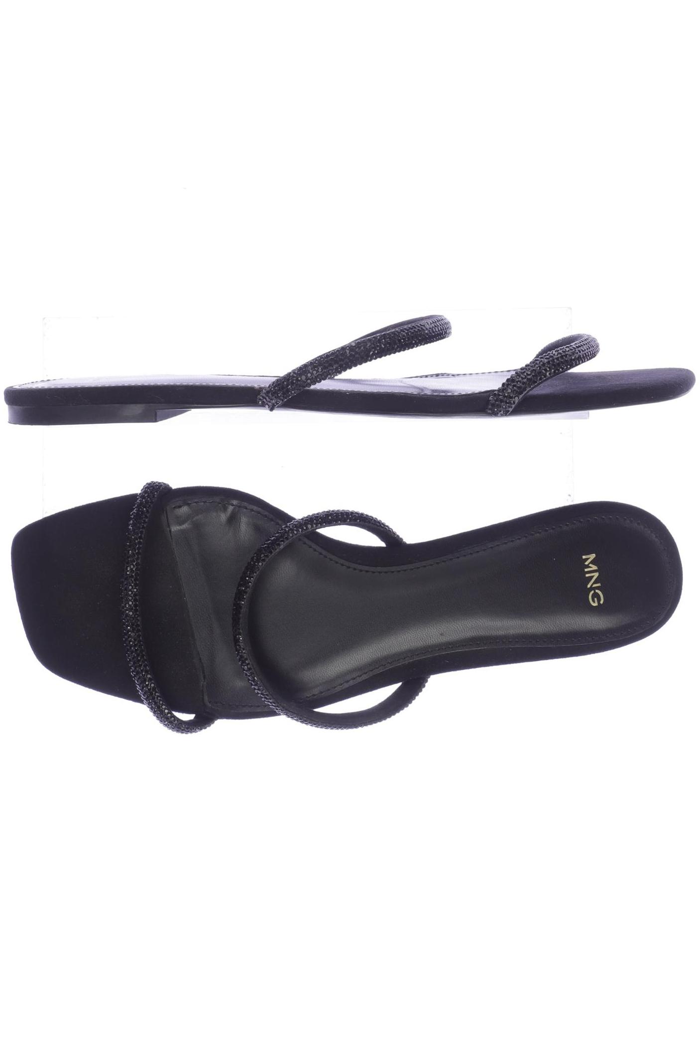 

MANGO Damen Sandale, schwarz