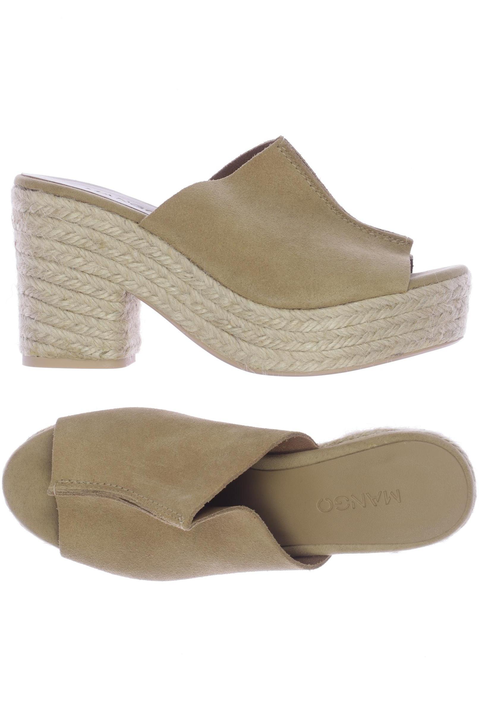 

Mango Damen Sandale, beige, Gr. 36