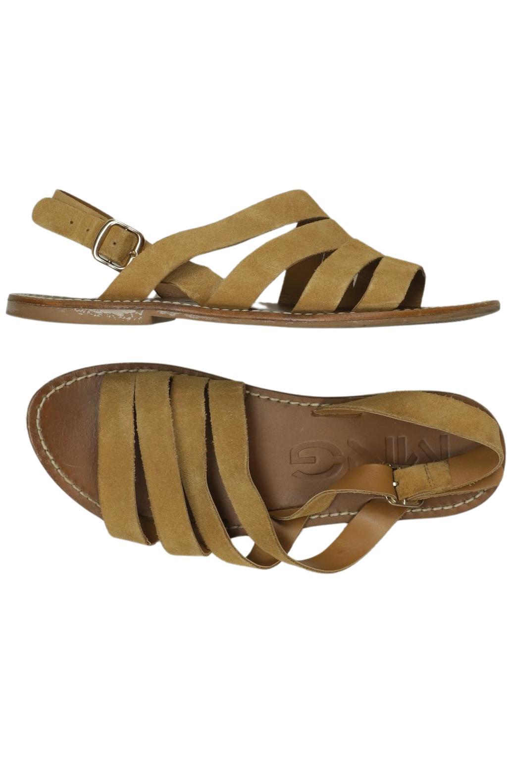 

Mango Damen Sandale, beige, Gr. 36