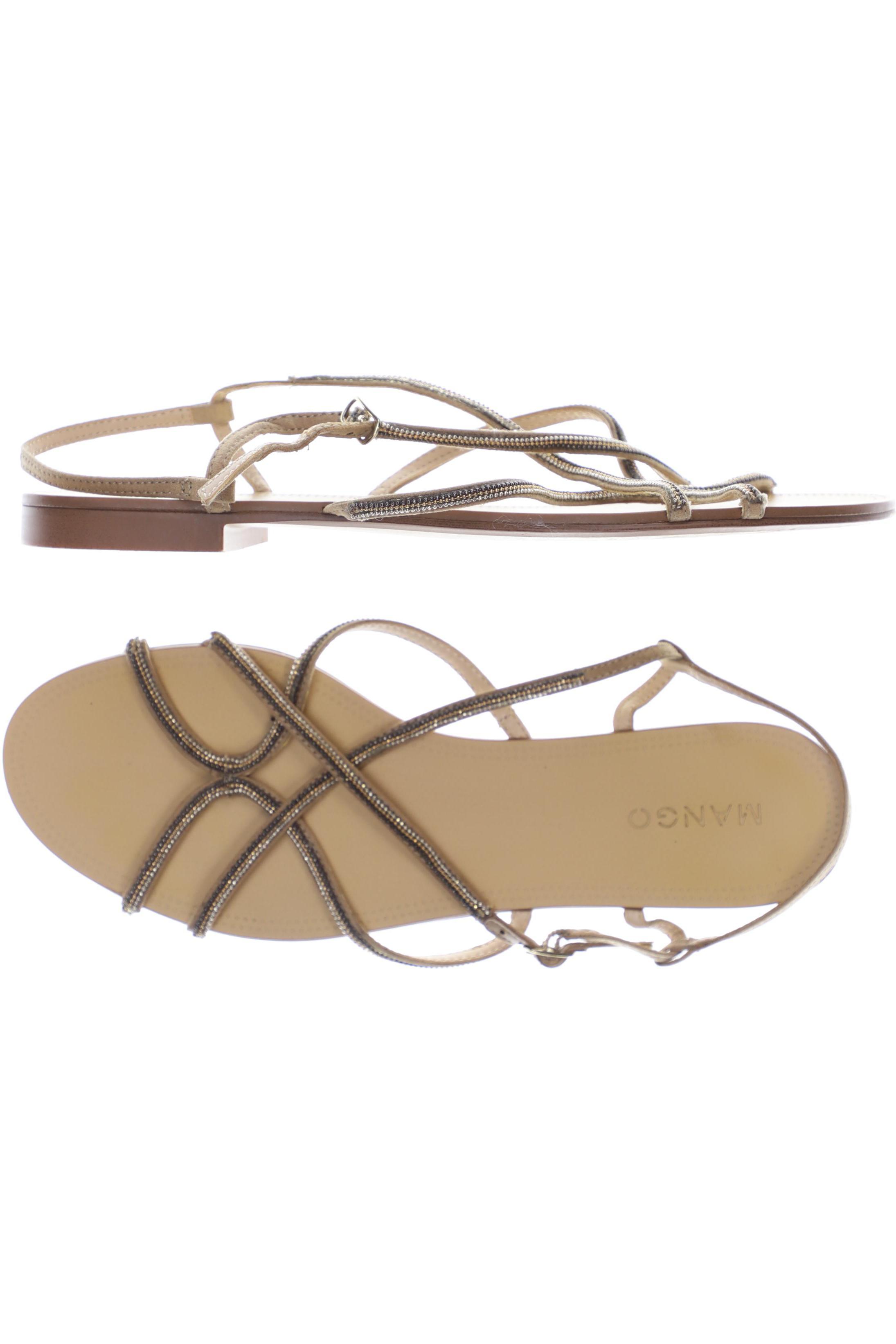 

Mango Damen Sandale, beige, Gr. 37